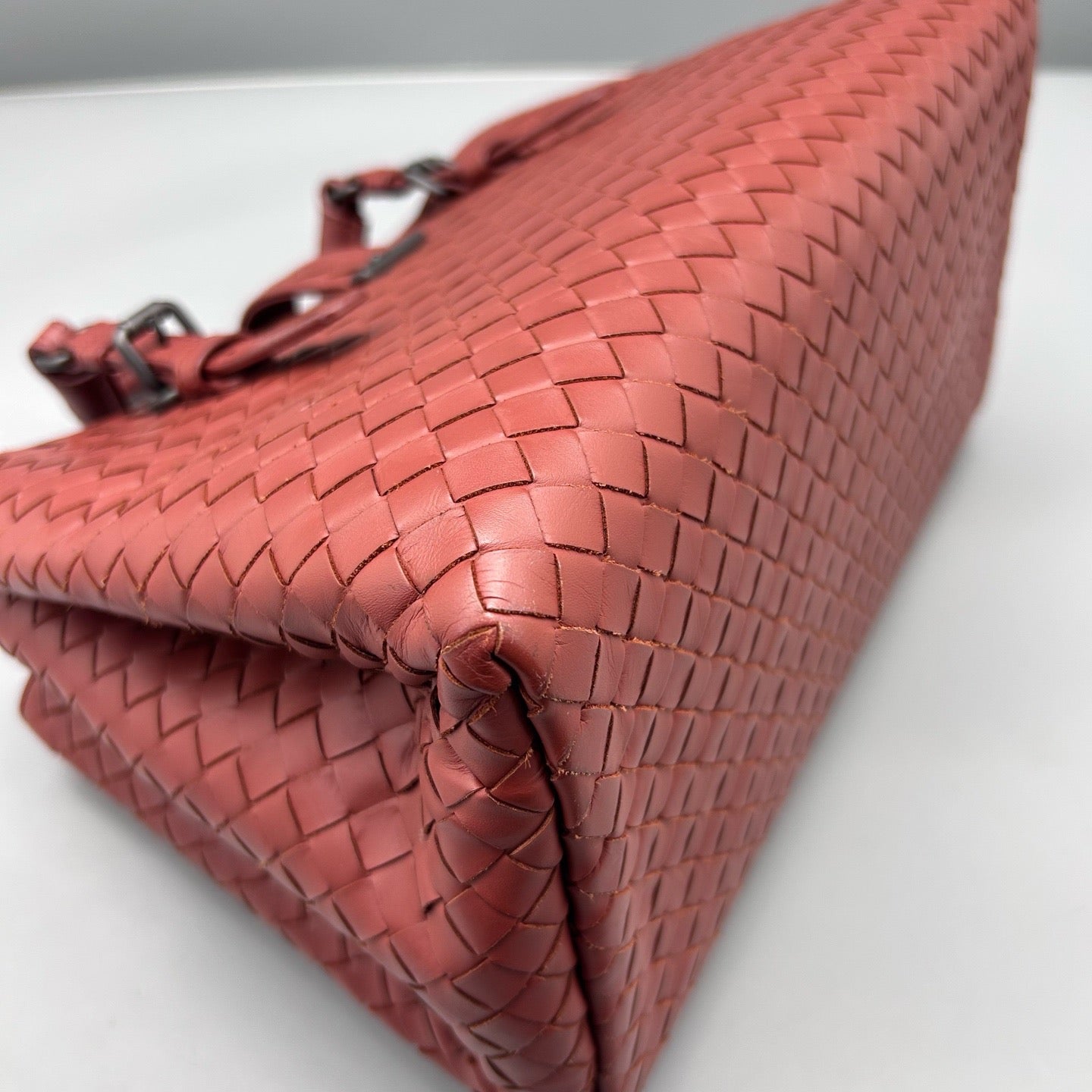 Bottega Veneta - Roma - Lambskin leather - Brick Red - (Medium)