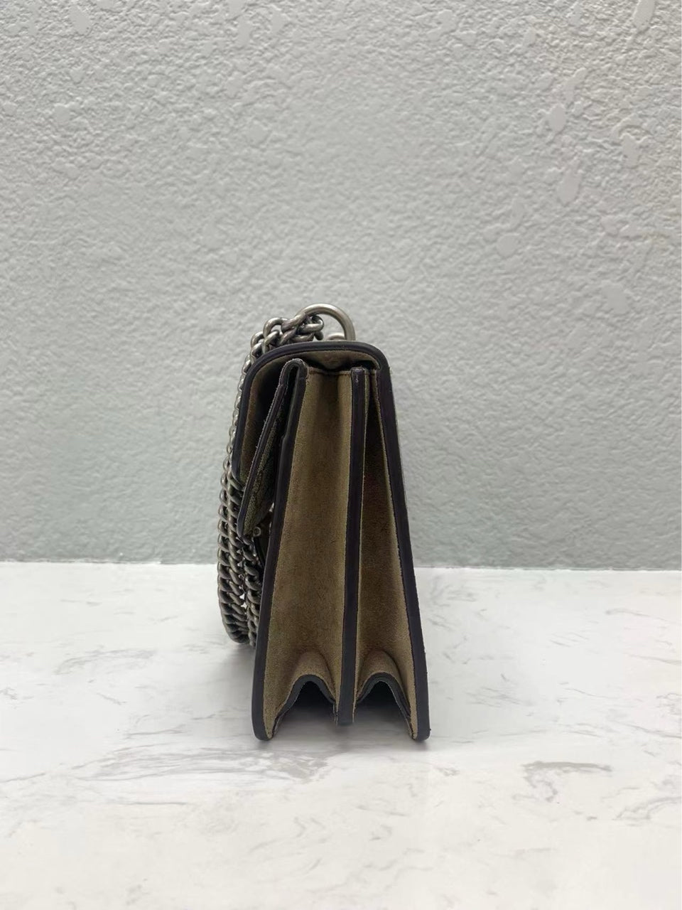 Gucci - Dionysus Shoulder Bag - GG Supreme canvas with suede and leather trim - Beige and Ebony - (Medium)