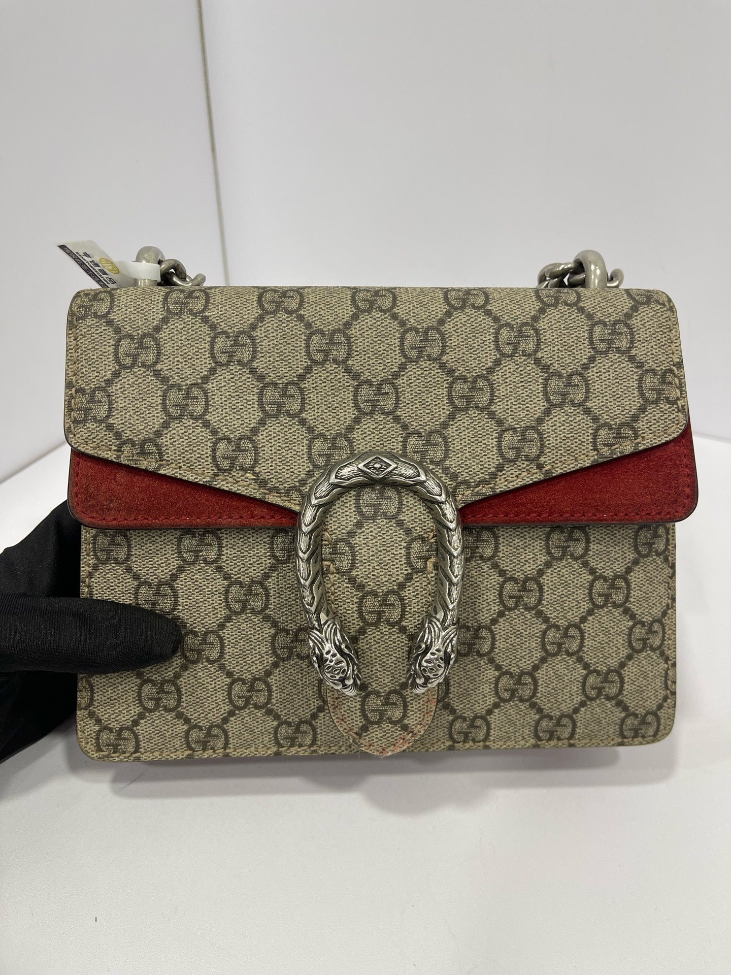 Gucci - Dionysus Shoulder Bag - GG Supreme canvas and Suede - Beige - (Mini)