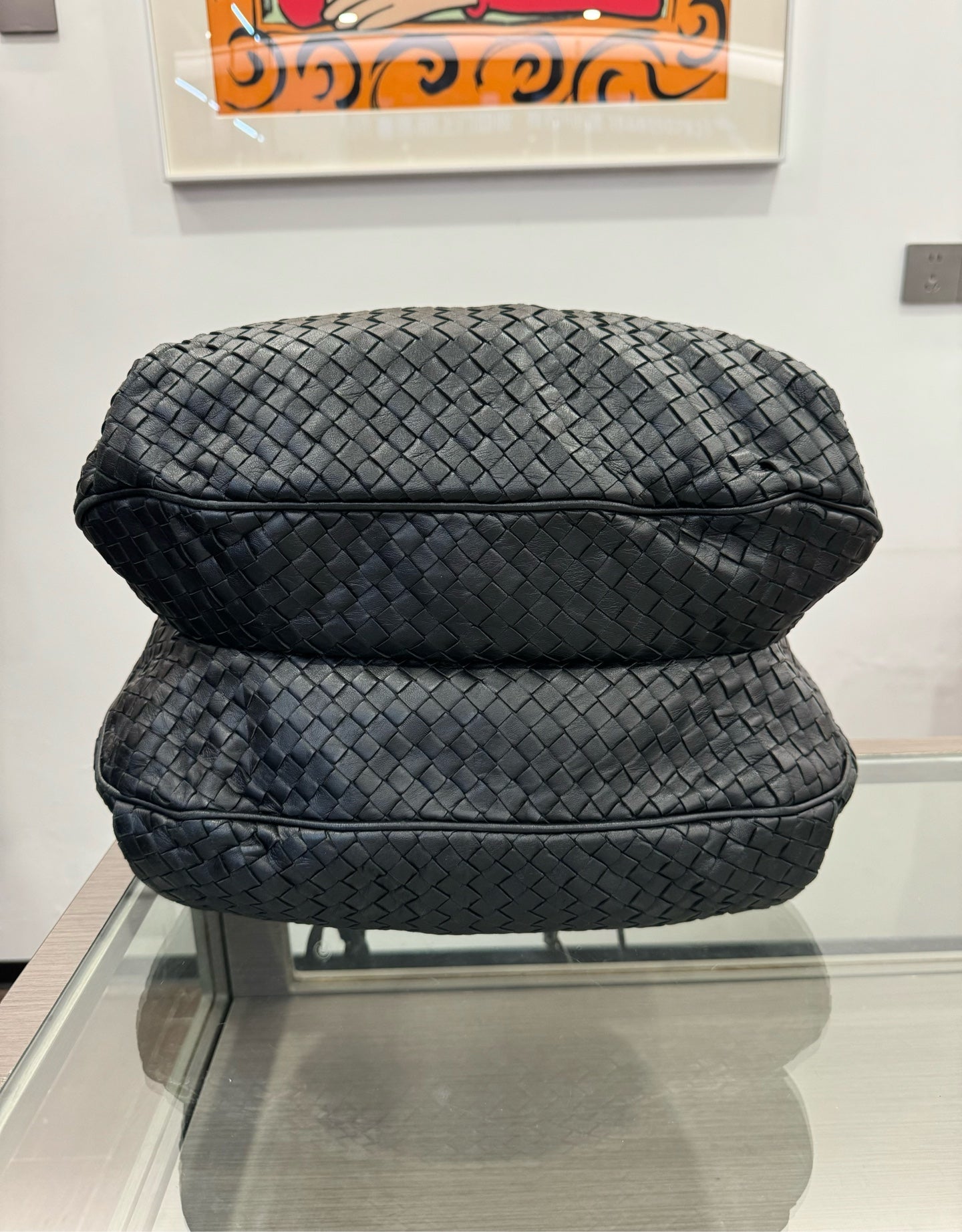Bottega Veneta - Classic Intrecciato - Woven leather - Black - (Large)