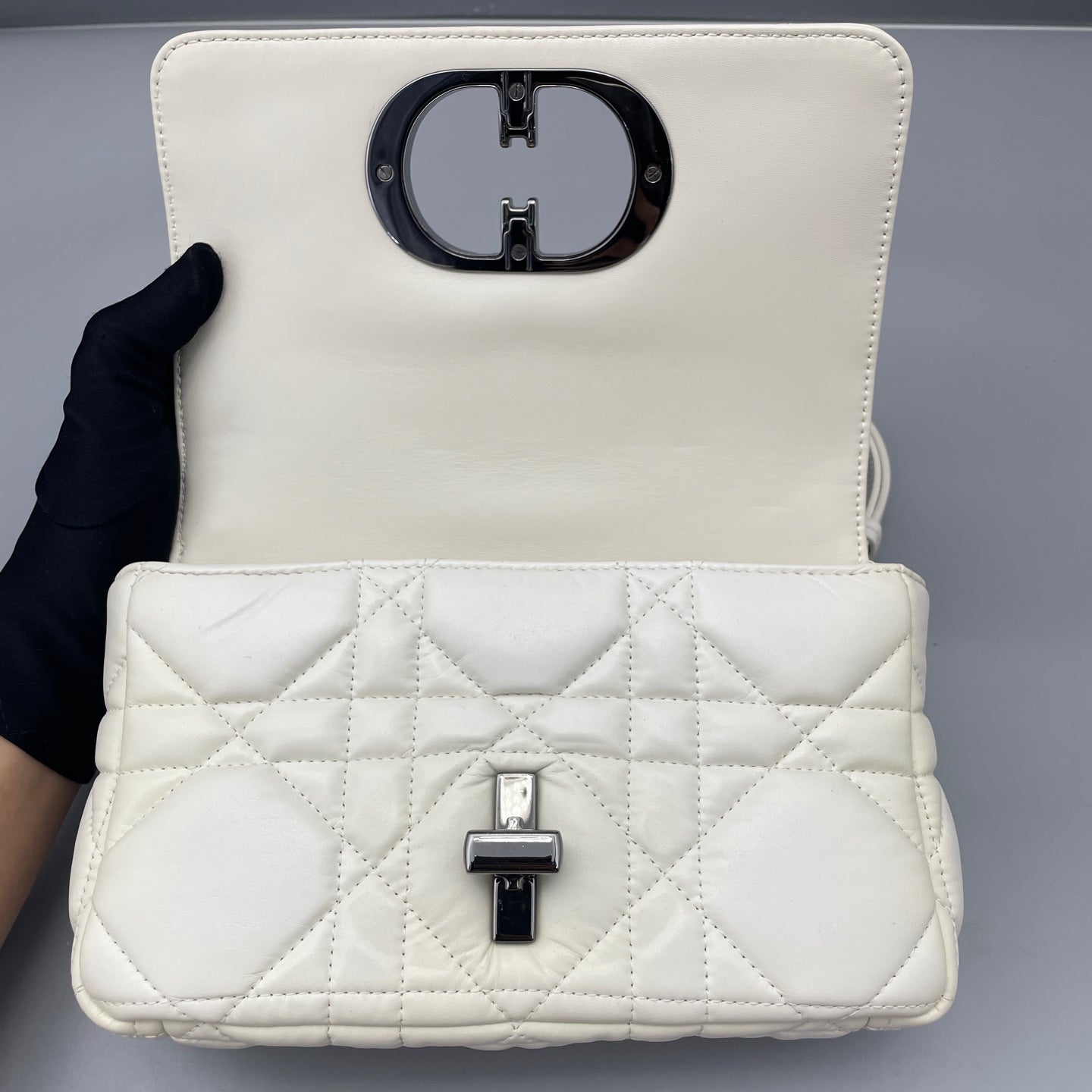 Dior - Caro - Leather - White - (mini)