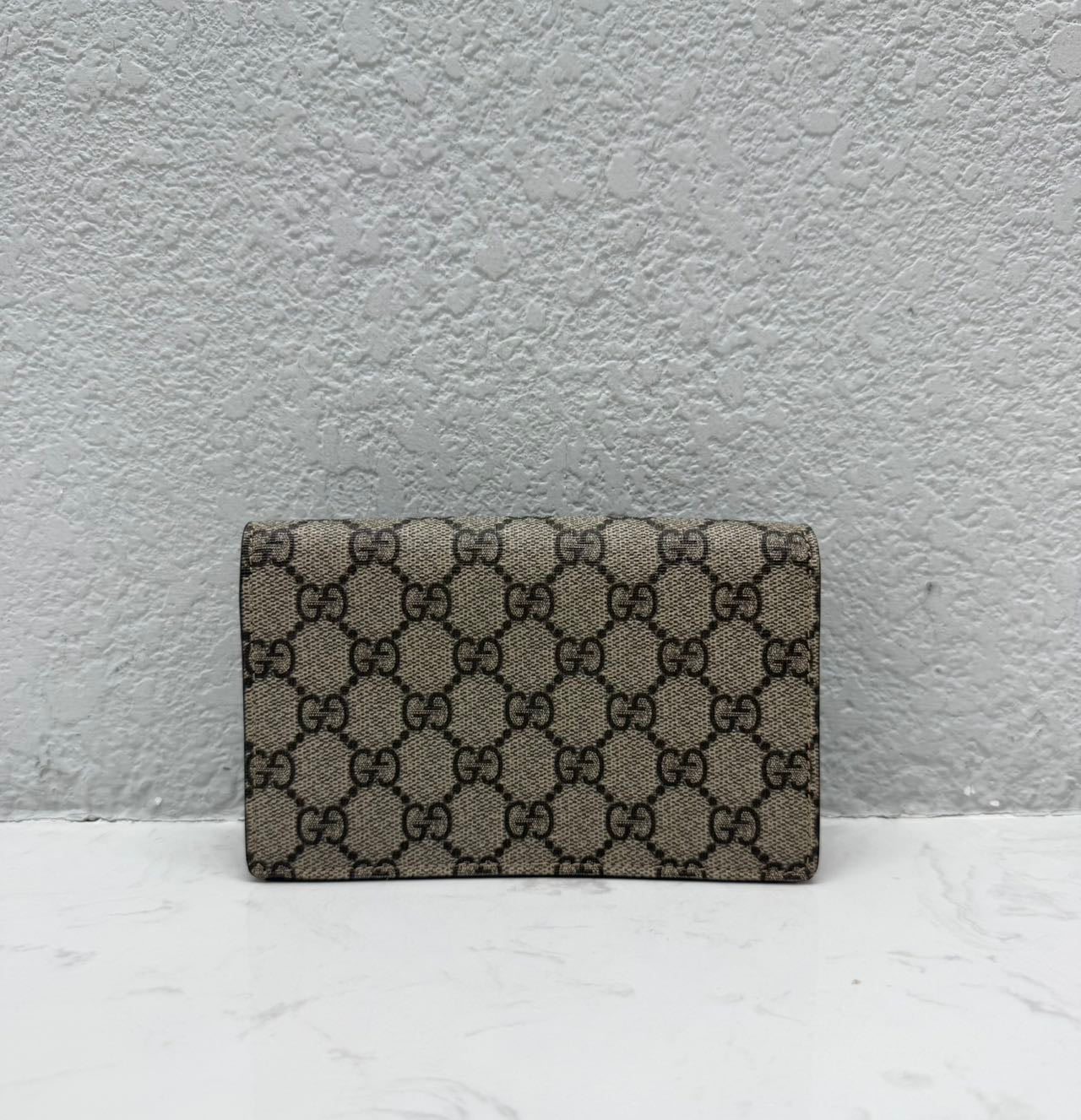 Gucci - Dionysus Cherry Mini Chain Bag - GG Supreme canvas with leather trim and lining - Beige and Red - (mini)