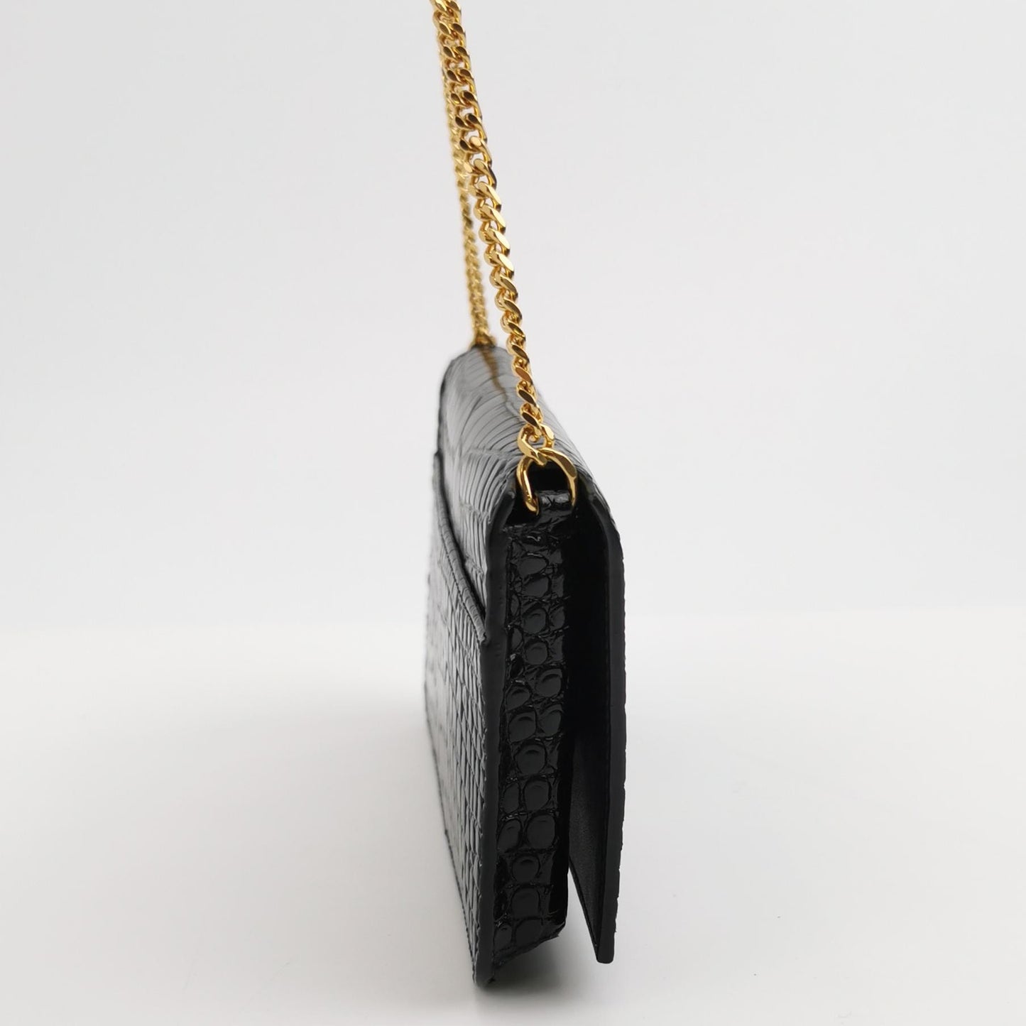Saint Laurent - Monogram Chain Wallet - Leather - Black - (mini)