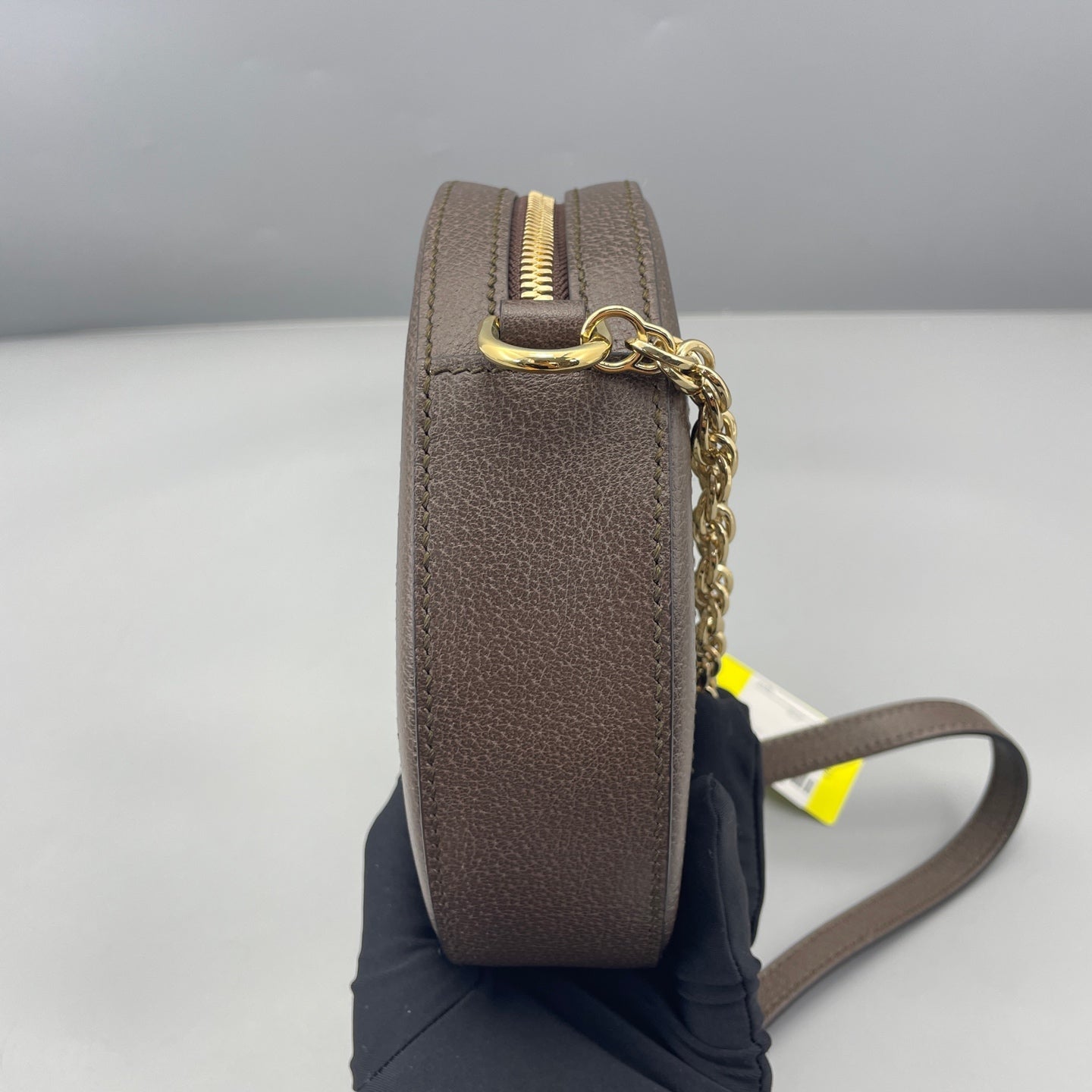 Gucci - Ophidia Round Mini Bag - GG Supreme canvas with leather trim - Brown - (mini)