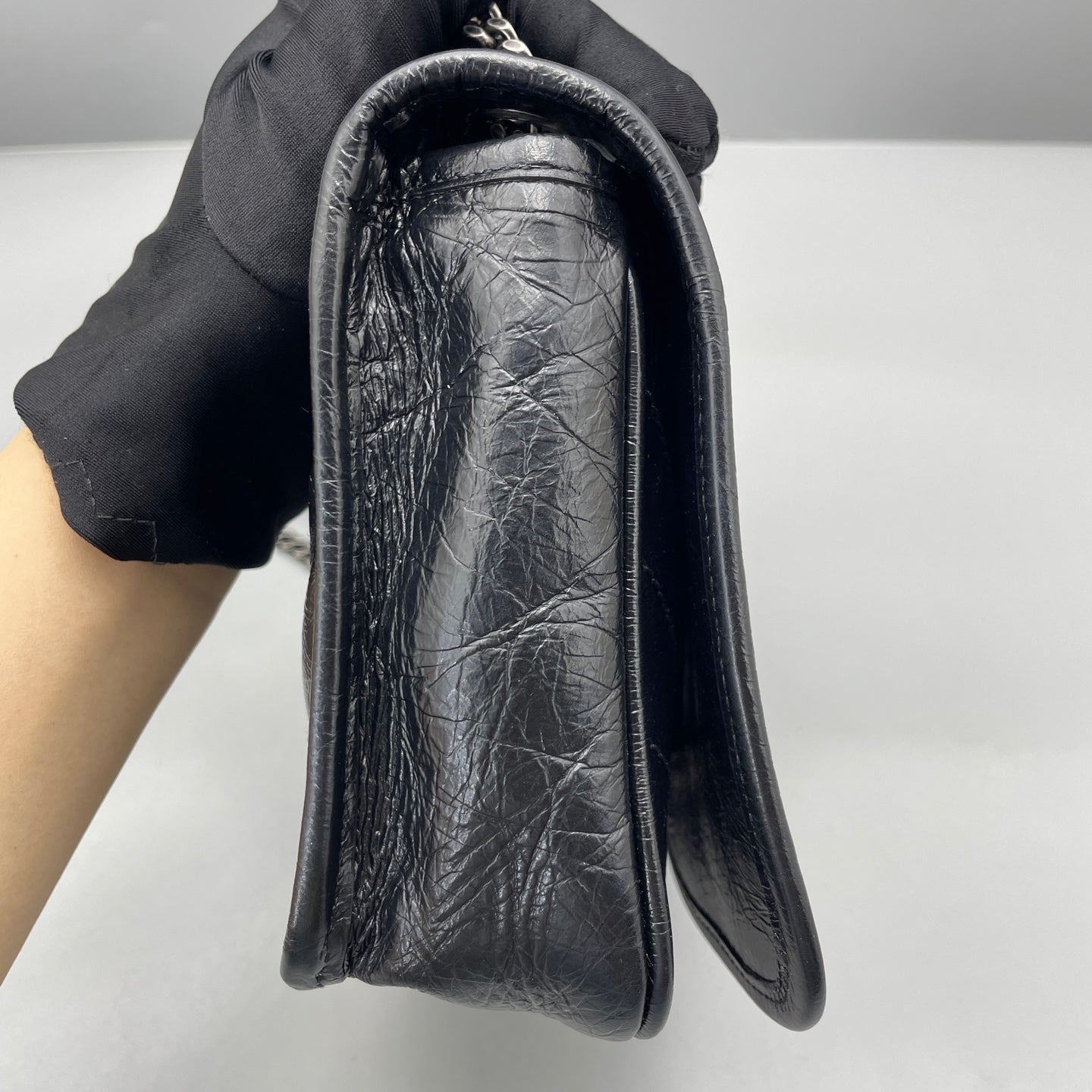 Saint Laurent - Niki Chain Wallet - Leather - Black - (mini)
