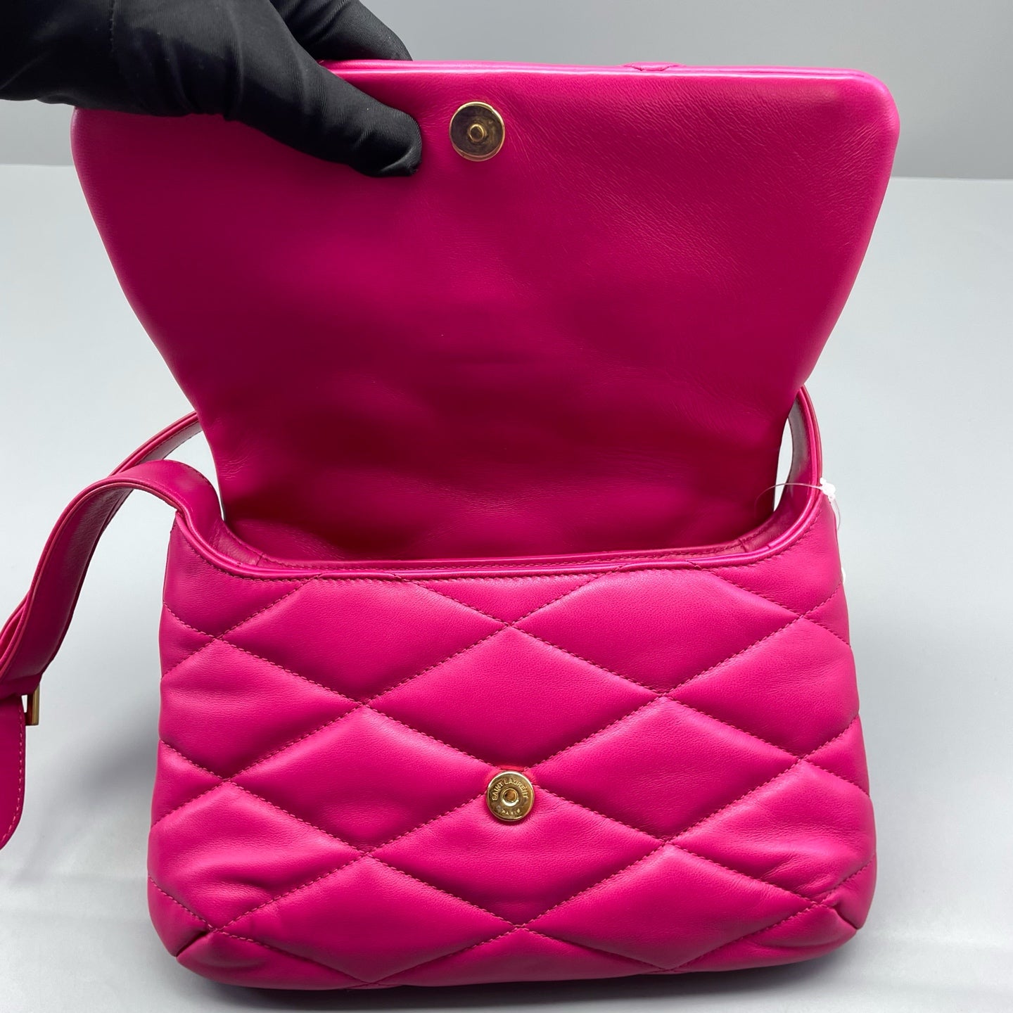 Saint Laurent - Le 57 Hobo Bag - Lambskin leather - Pink - (Medium)