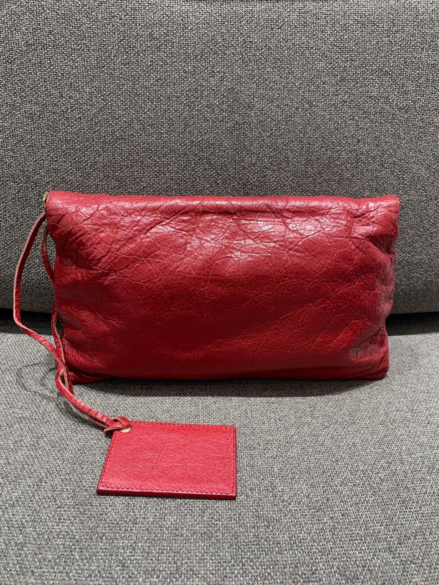 Balenciaga - Motorcycle Envelope Bag - Leather - Red - (small)