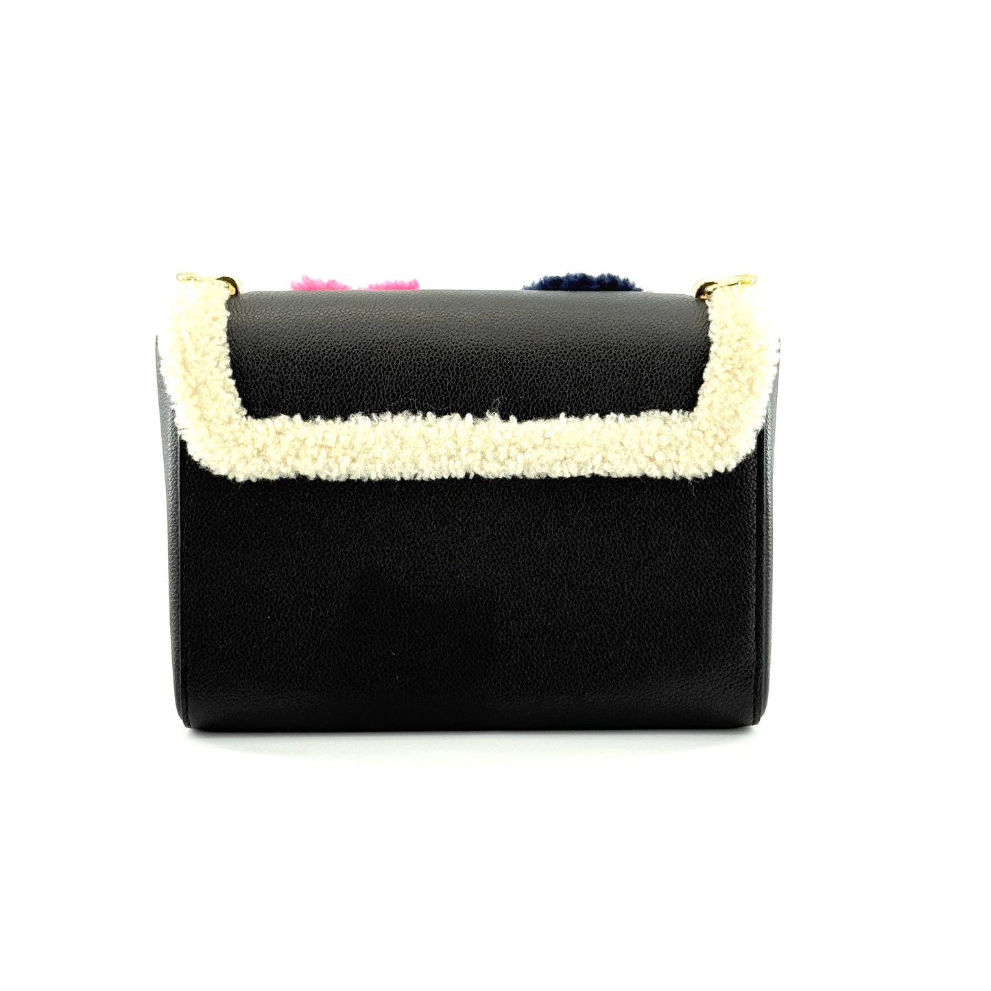 Louis Vuitton - Twist MM Monogram Mania - Grained Epi leather, wool appliques, and shearling trim - Black - (Medium)