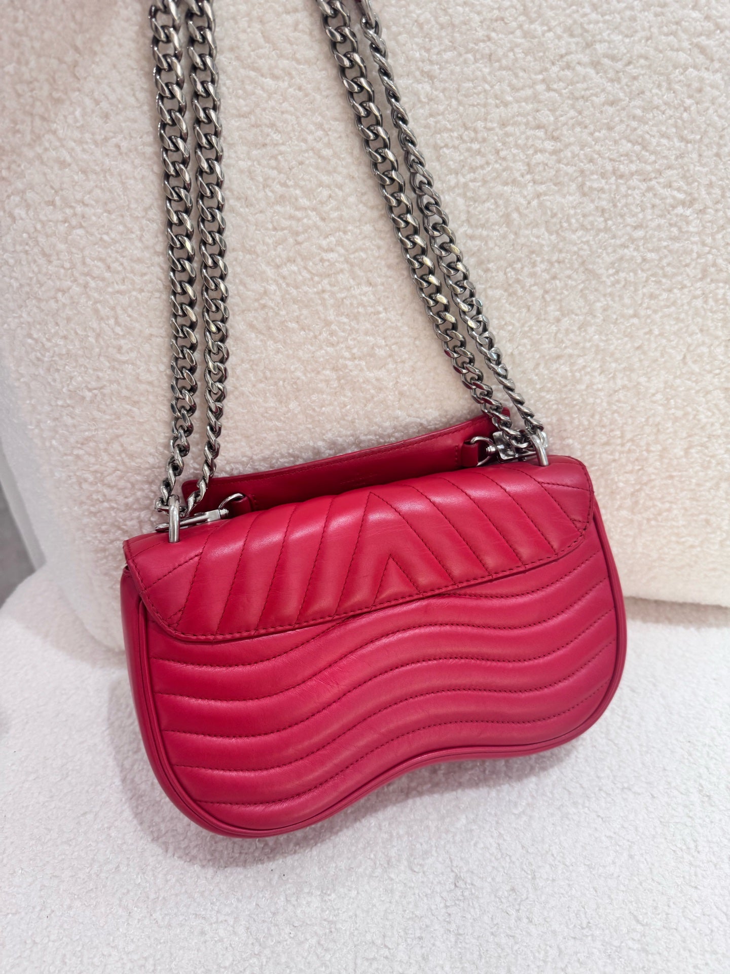 Louis Vuitton - New Wave Chain Bag - Leather - Red - (small)