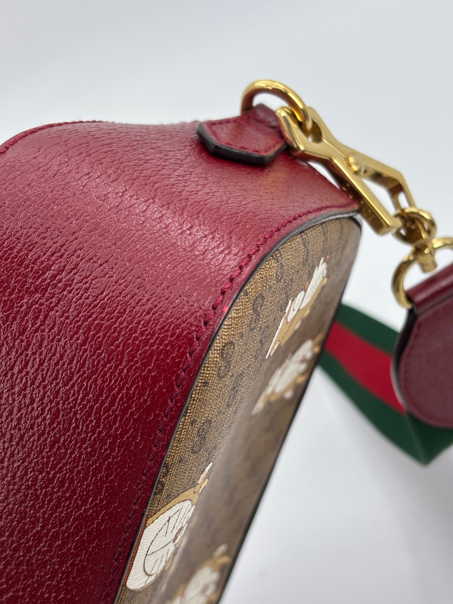 Gucci - Doraemon x GG Supreme Camera Bag - Coated canvas with leather trim - Brown - (Small)