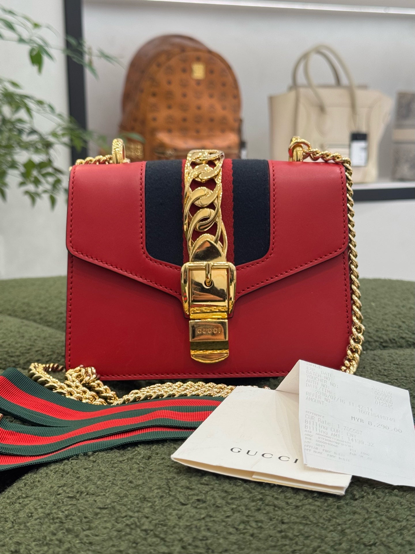Gucci - Sylvie 1969 Mini - Leather - Red - (mini)