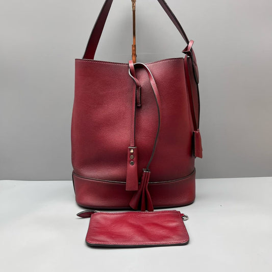 Louis Vuitton - Bucket Bag - Leather - Burgundy - (medium)