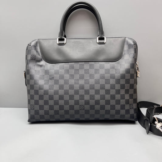 Louis Vuitton - Porte-Documents Voyage - Damier Graphite canvas with cowhide leather trim - Black - (Medium)