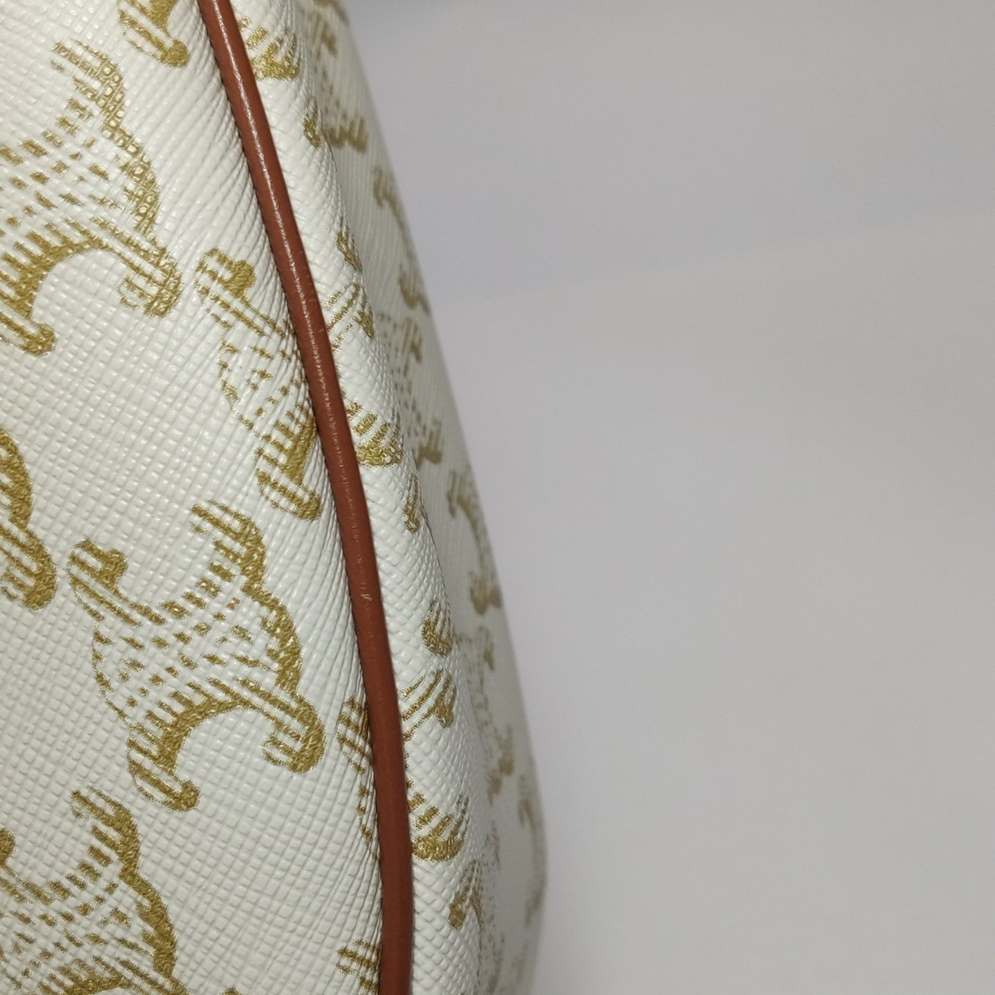 Celine - AVA - Coated canvas with leather trim - White - (Small)