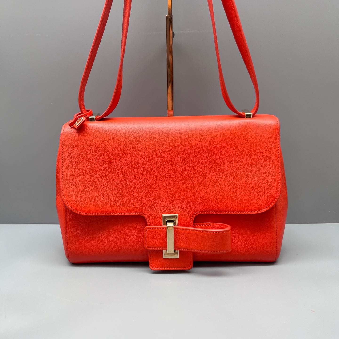 Delvaux - Simplissime - Grained leather - Orange-red - (Medium)