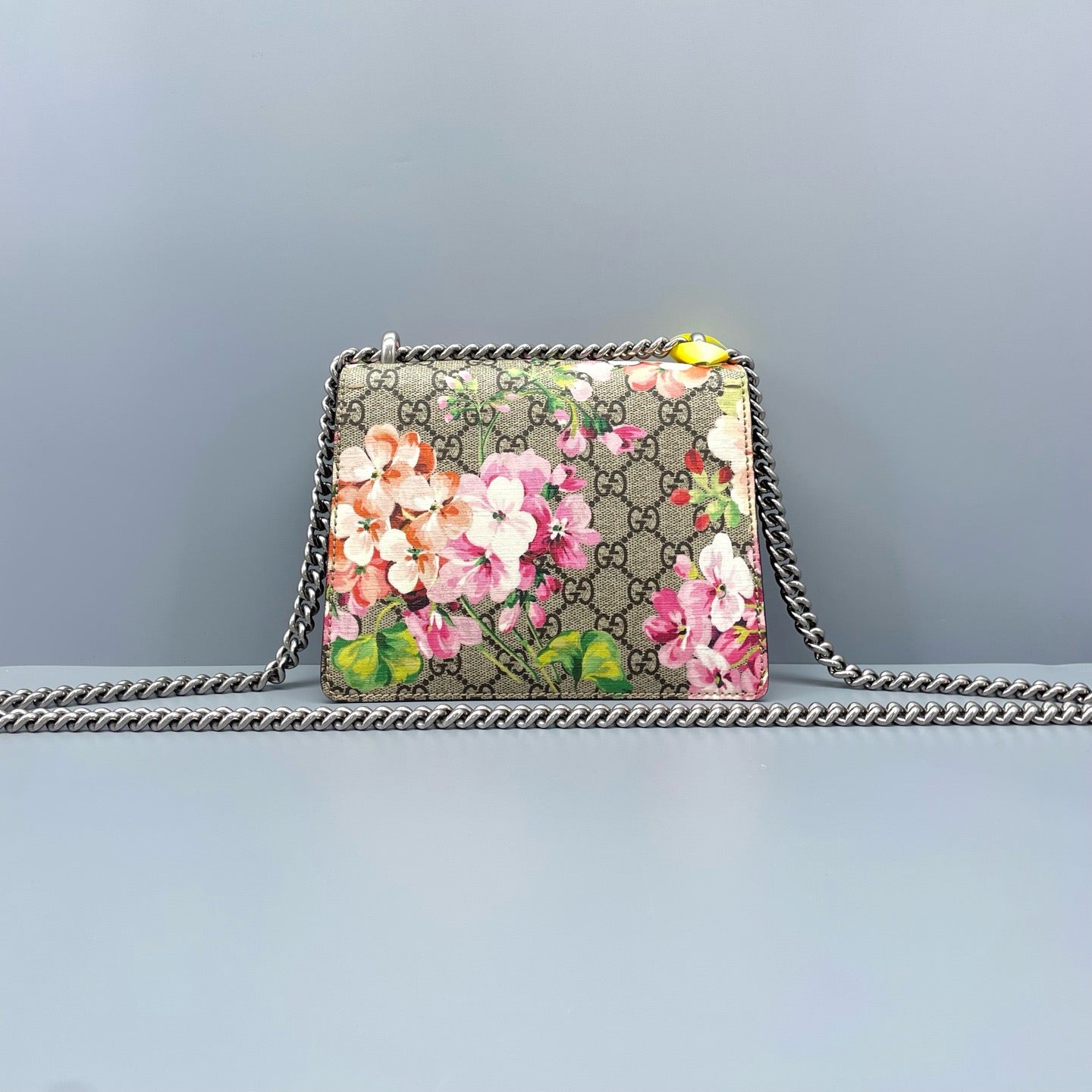 Gucci - Dionysus Mini Chain Bag Floral - GG Supreme canvas, Suede - Beige, Multicolour, Burgundy - (small)