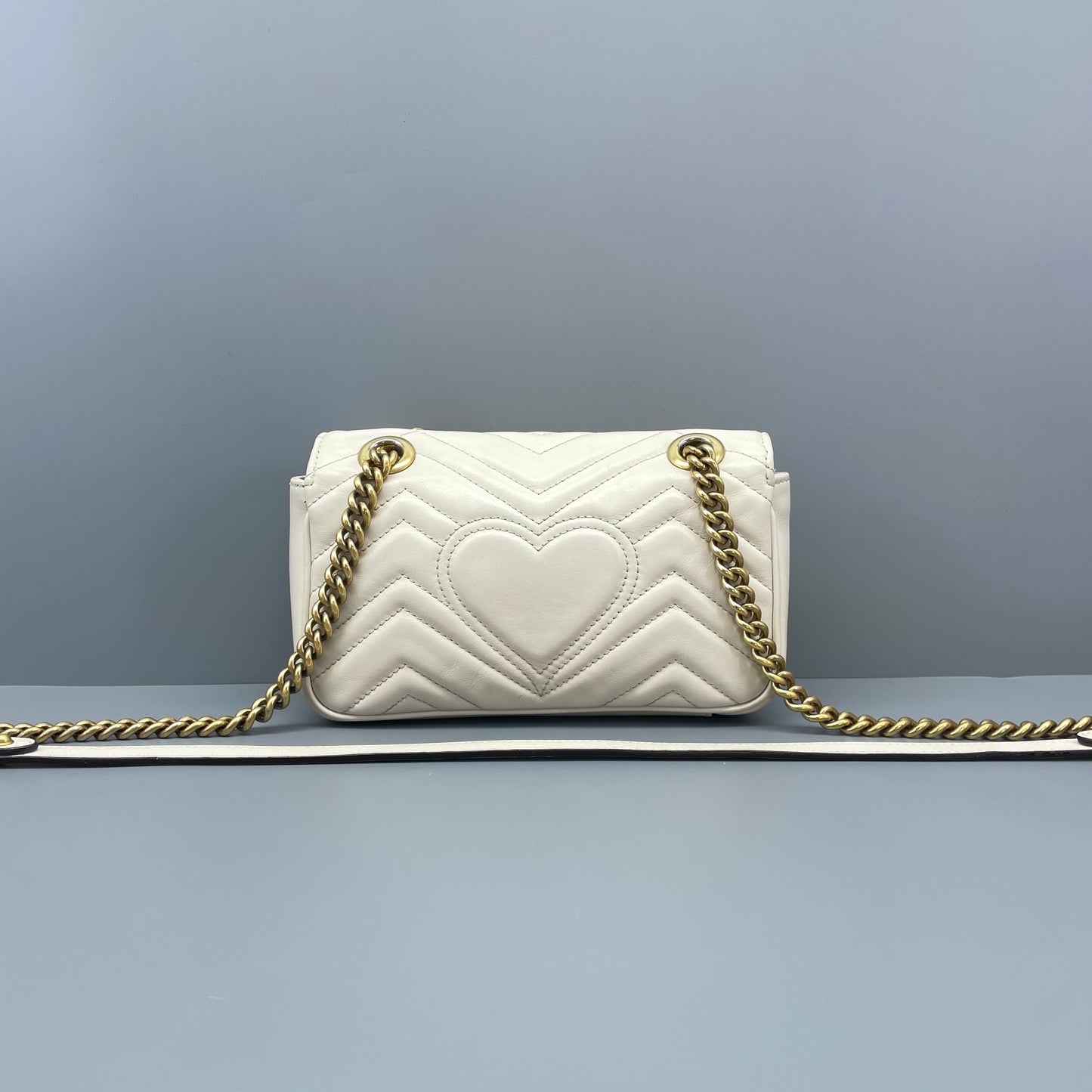 Gucci - Marmont Matelassé Mini Bag - Leather - White - (Mini)