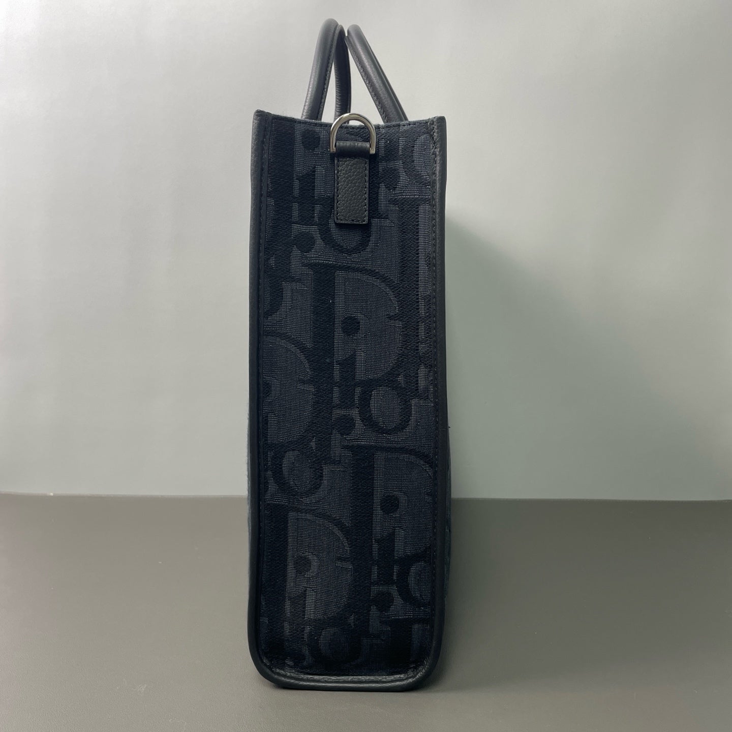 Dior - East-West Tote Bag - Dior Oblique jacquard canvas with leather trim - Black - (Large)