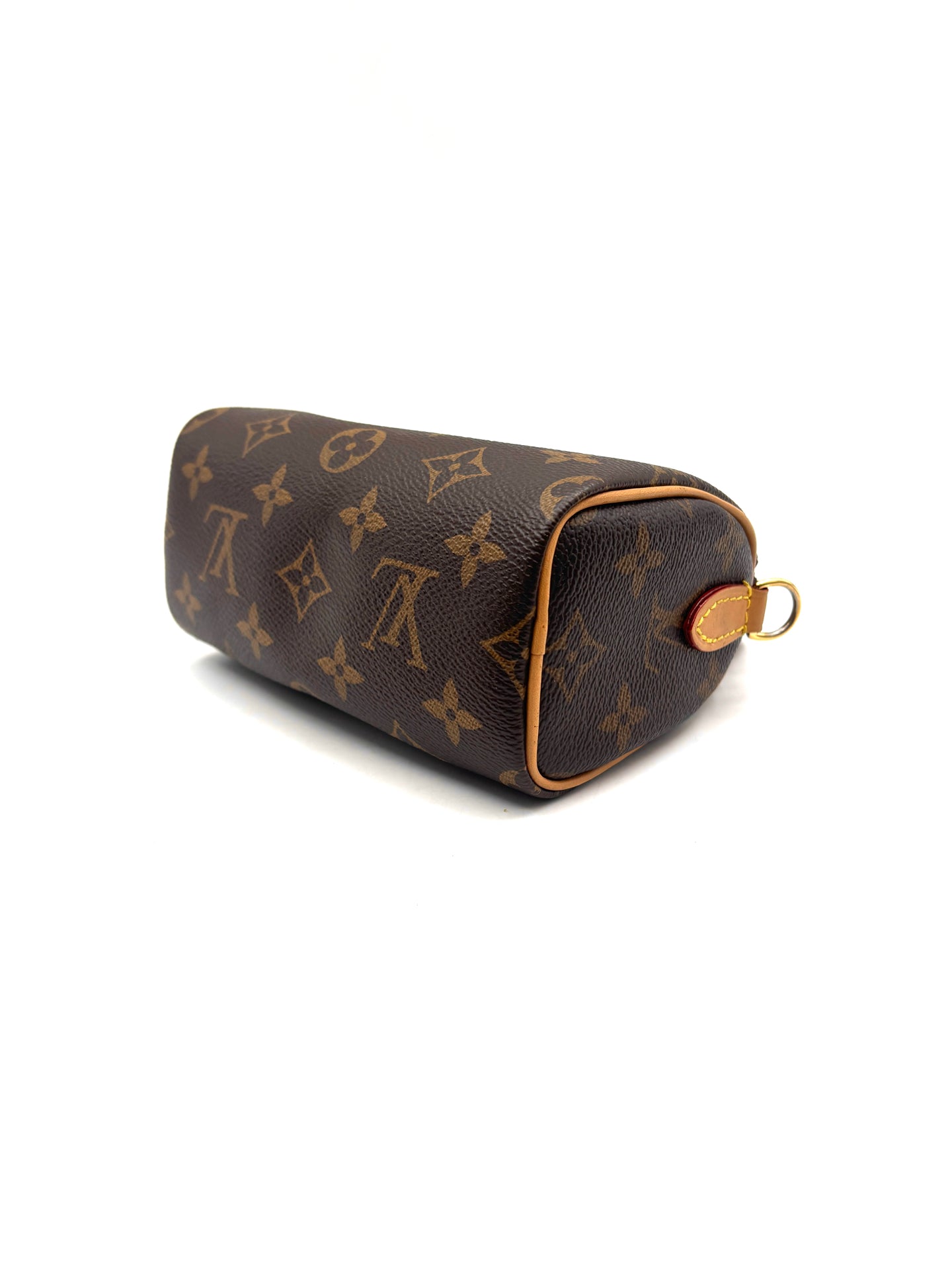 Louis Vuitton - Speedy Nano - Monogram coated canvas with natural cowhide leather trim - Brown - (mini)