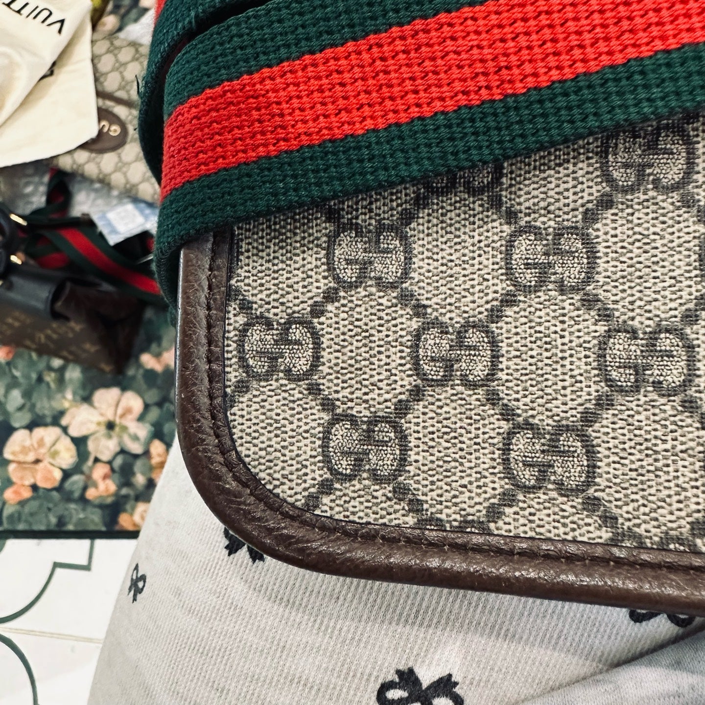Gucci - Tiger Head Belt Bag - GG Supreme canvas with leather trim - Multicolour - (medium)