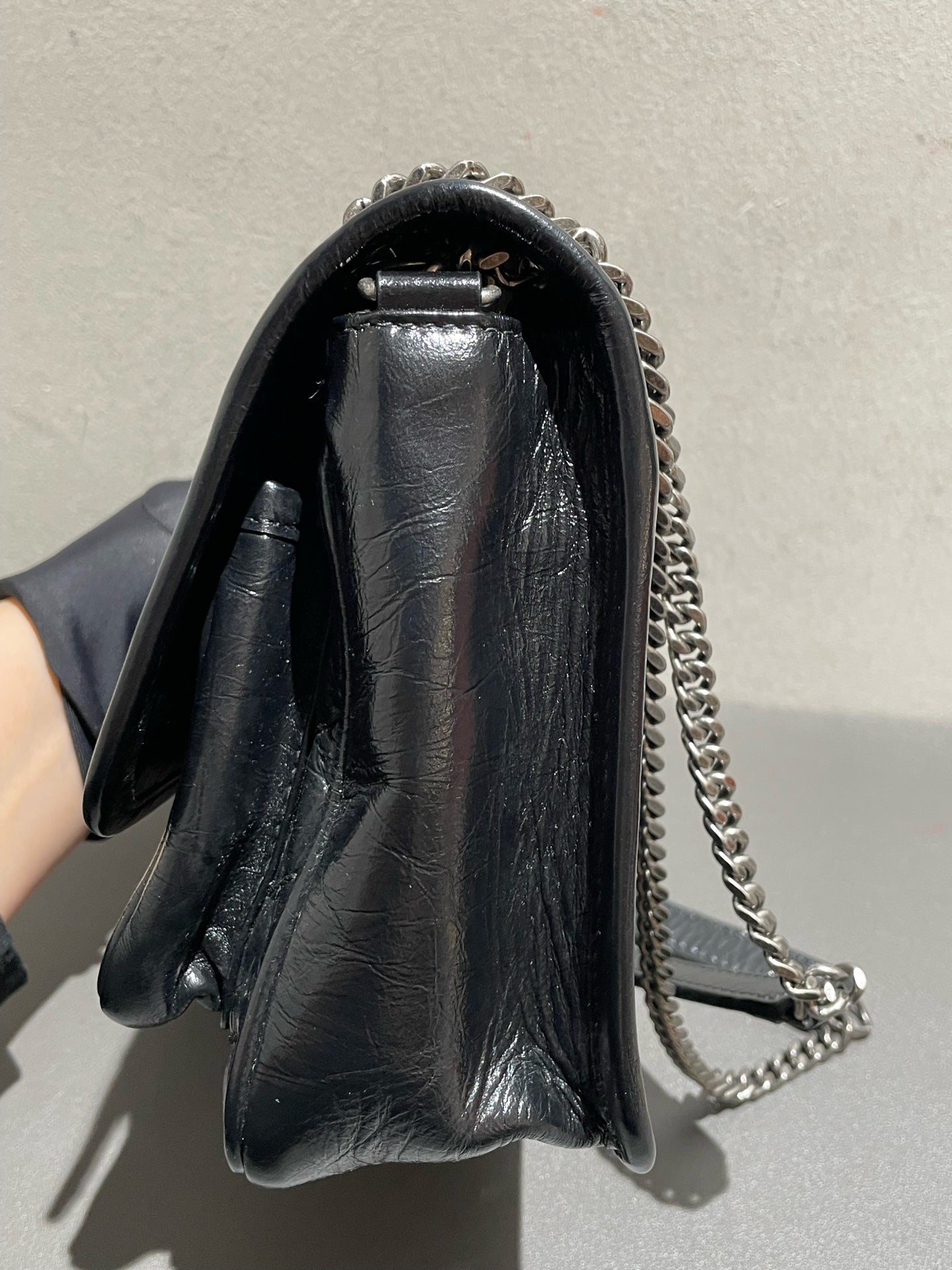 Saint Laurent - Niki Baby Chain Bag - Leather - Black - (small)