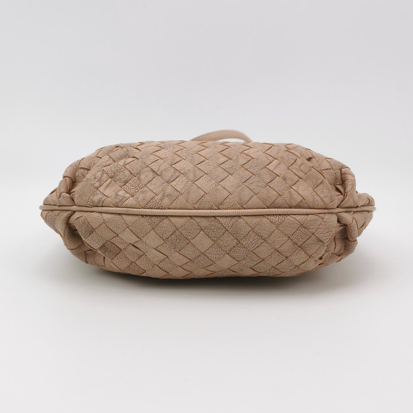 Bottega Veneta - Cobble - Distressed Intrecciato leather - Beige - (Small)