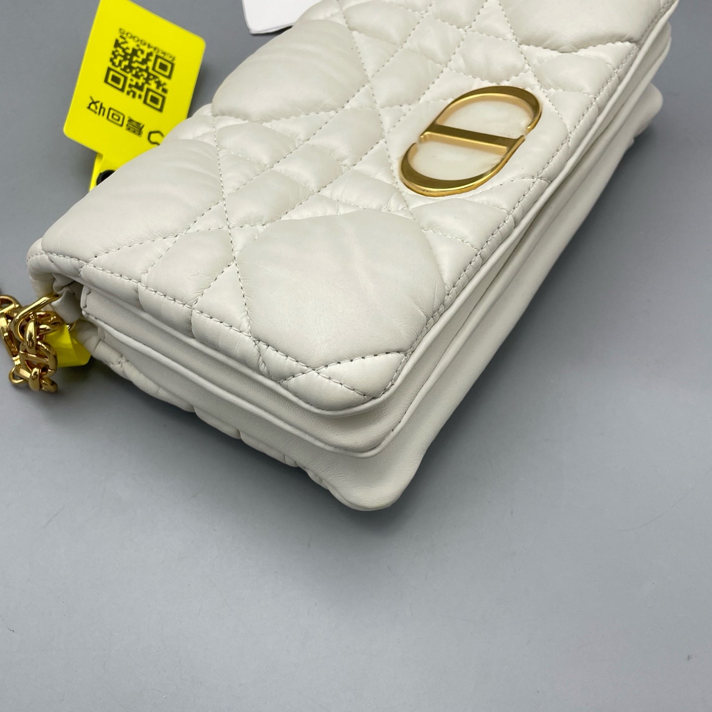 Dior - Caro Chain Bag - Calfskin leather - White - (mini)