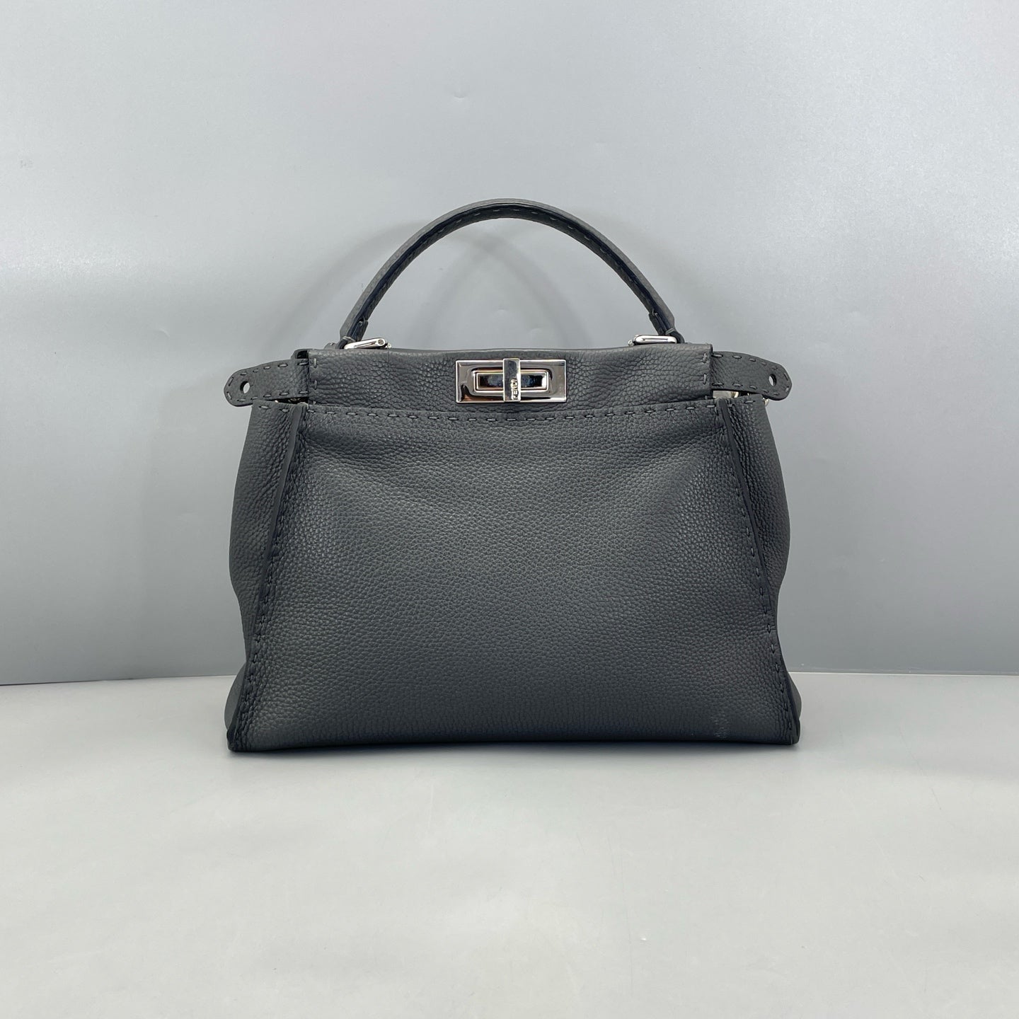 Fendi - Peekaboo - Leather - Grey - (Medium)