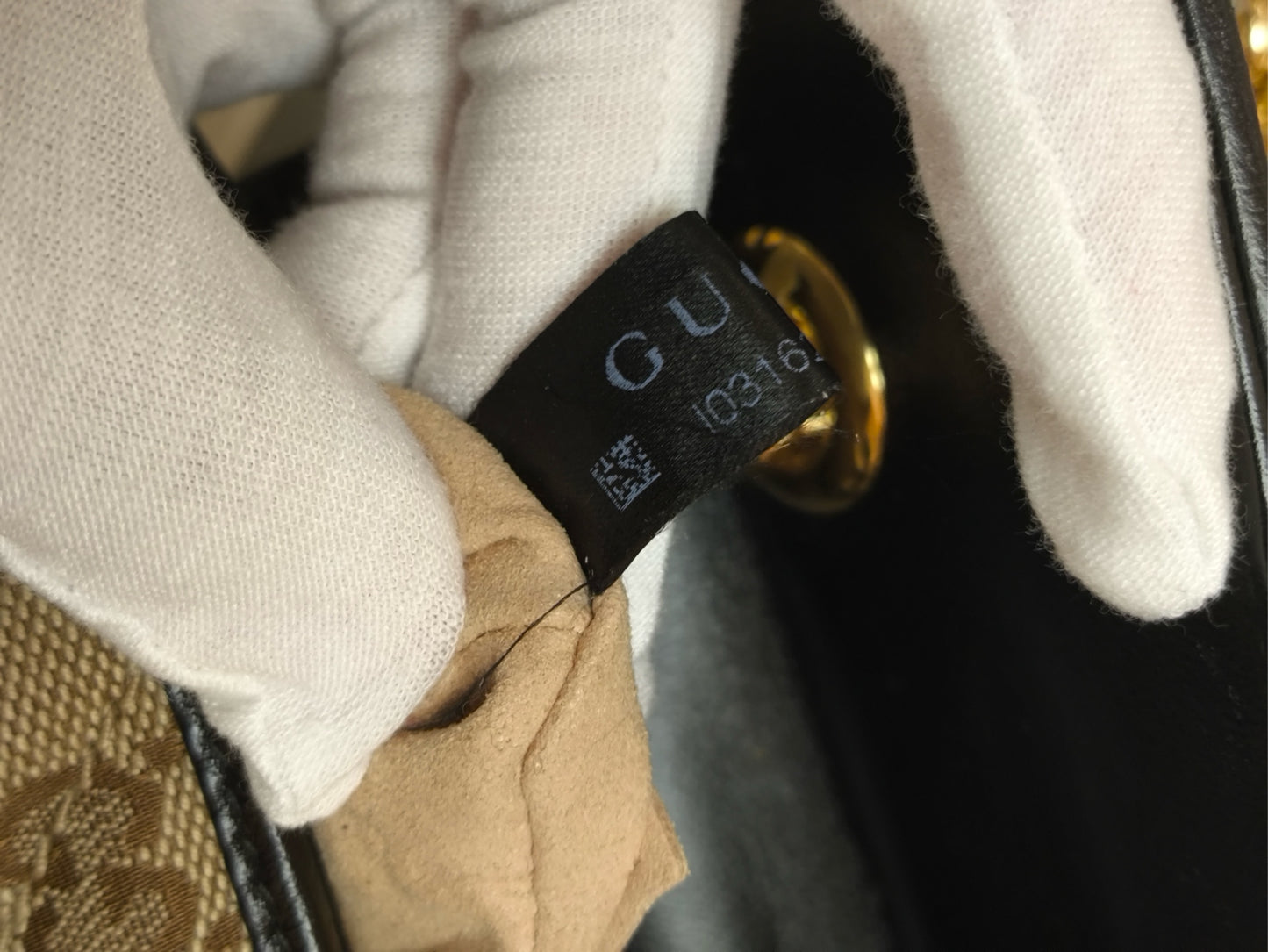 Gucci - Marmont GG Supreme Canvas Chain Shoulder Bag - GG Supreme canvas and leather - Beige, Black, Gold - (small)