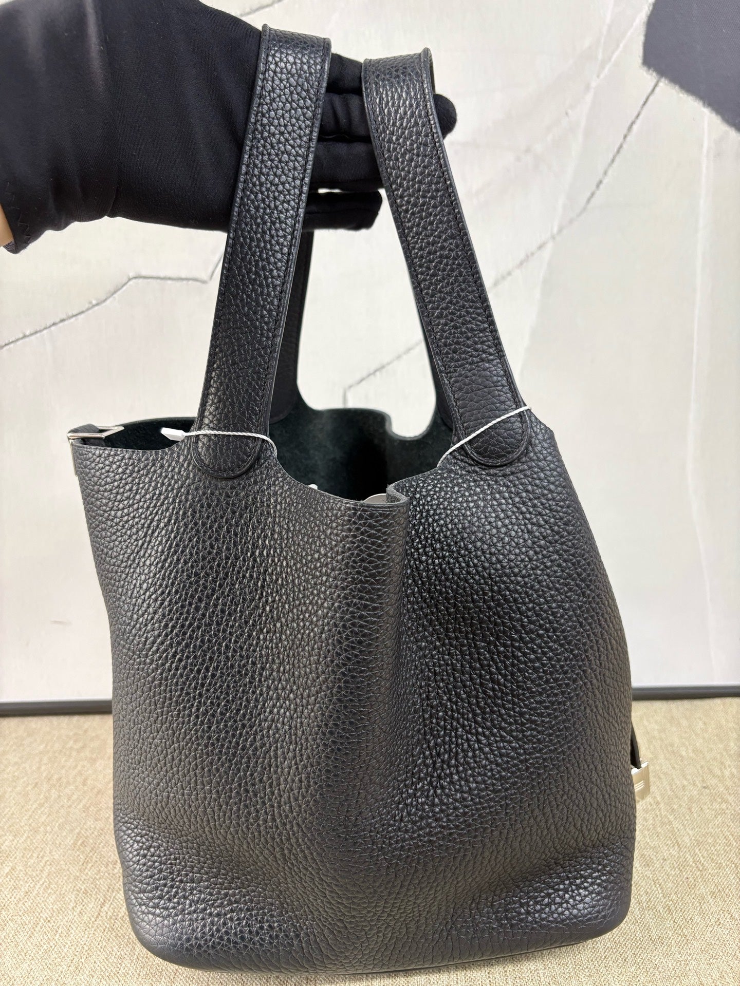 Hermès - Picotin Lock 22 - Togo leather - Black - (Medium)