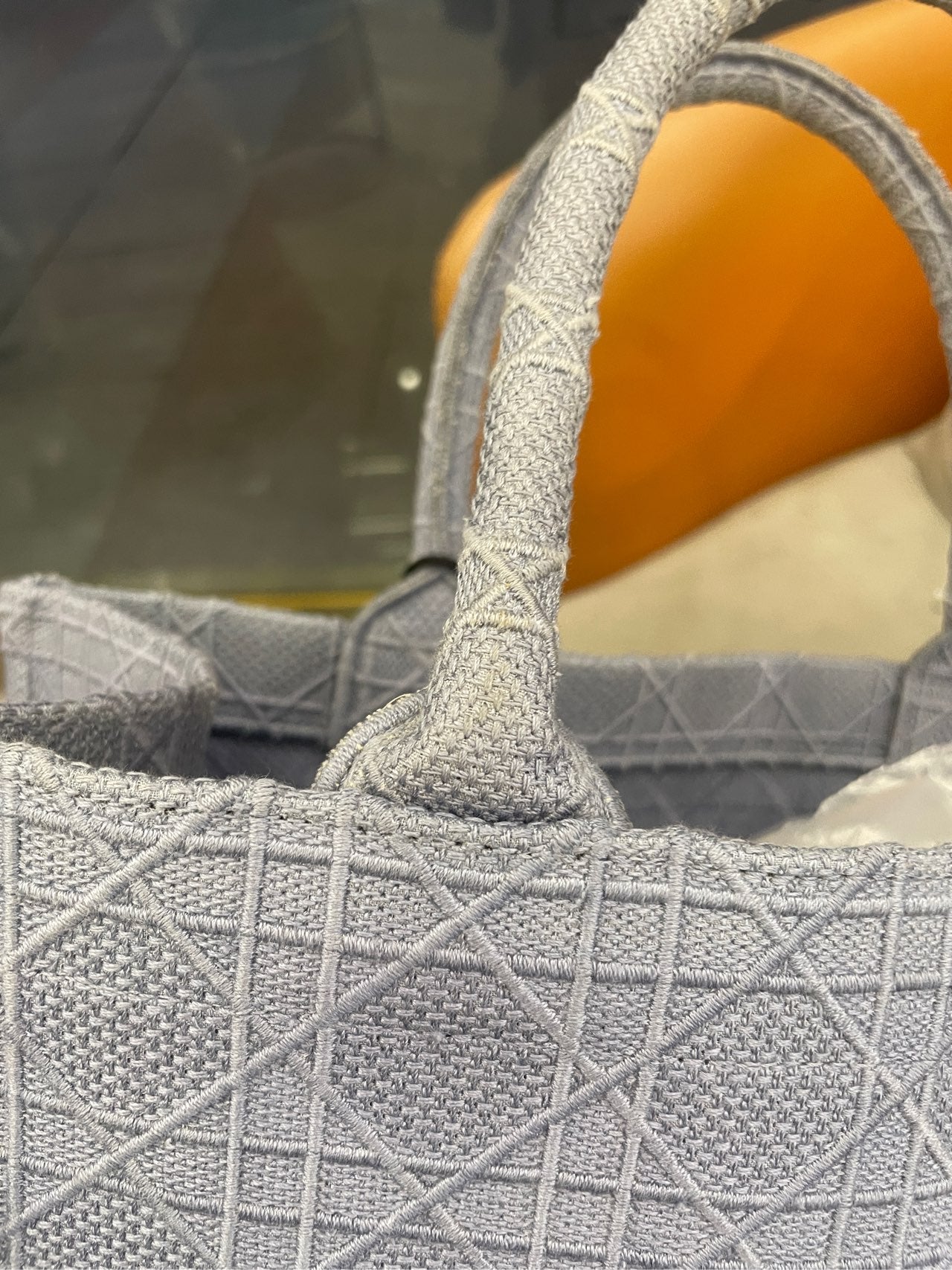 Dior - Book Tote - Embroidered technical fabric - Haze Blue - (Medium)