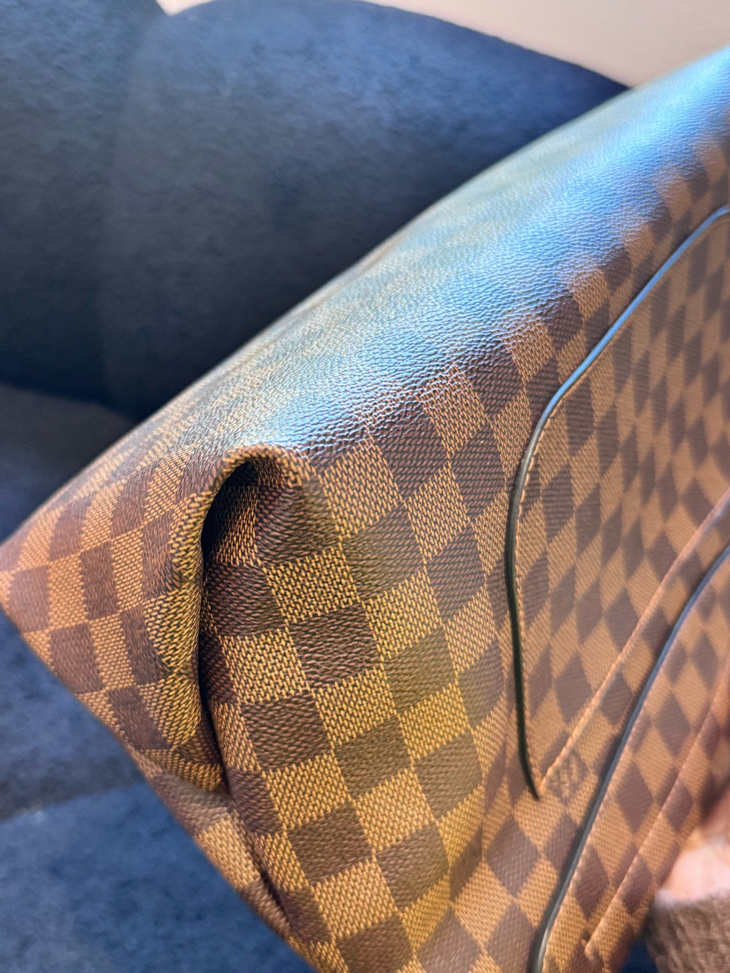 Louis Vuitton - Damier Ebene Flap Tote (Customized) - Coated canvas and leather - Brown - (medium)