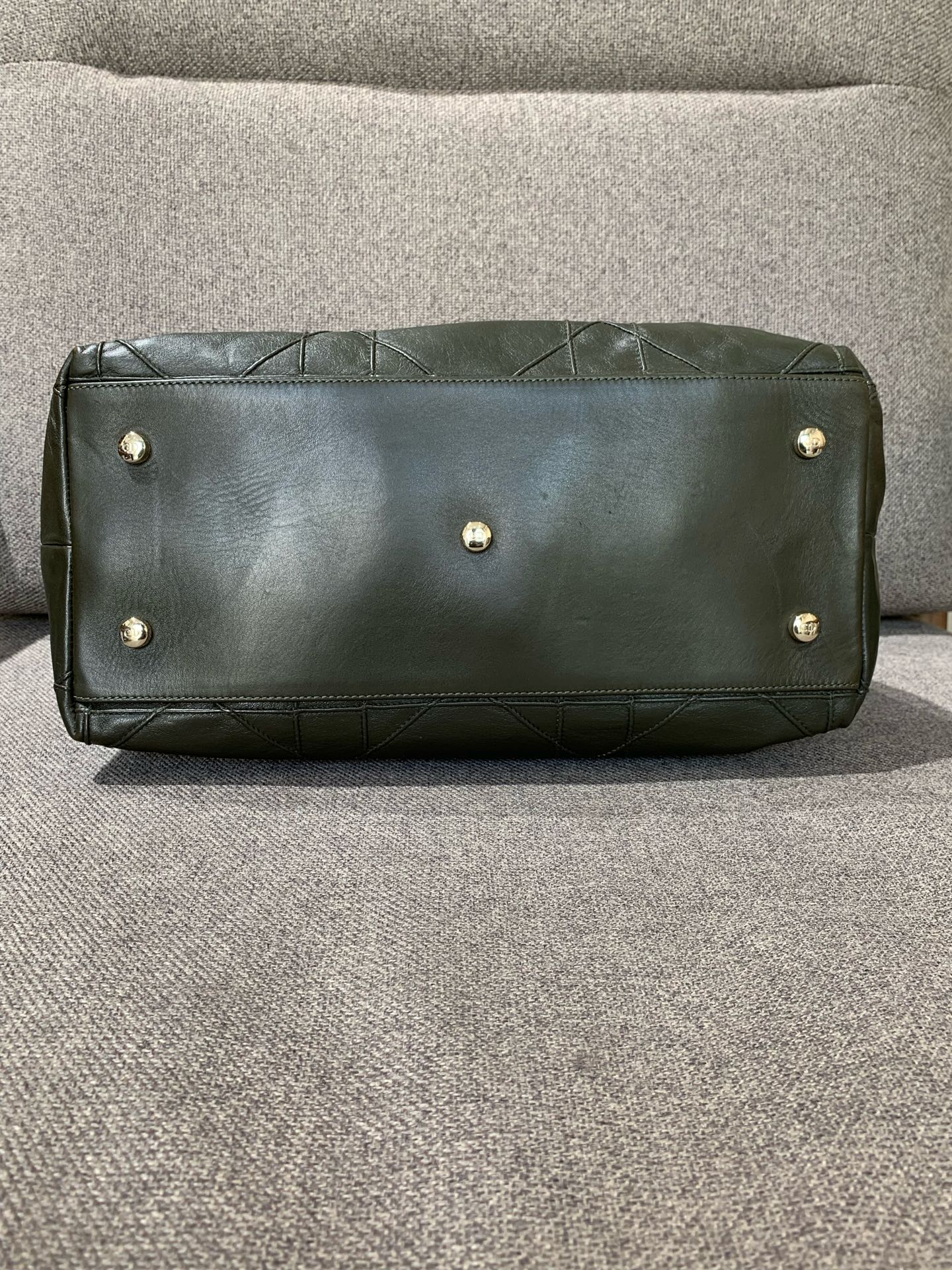 Dior - Cannage Handbag - Leather - Green - (medium)