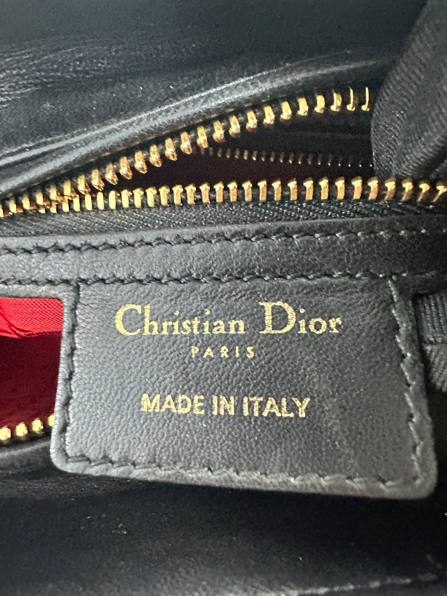 Dior - Lady Dior - Lambskin leather - Black - (medium)