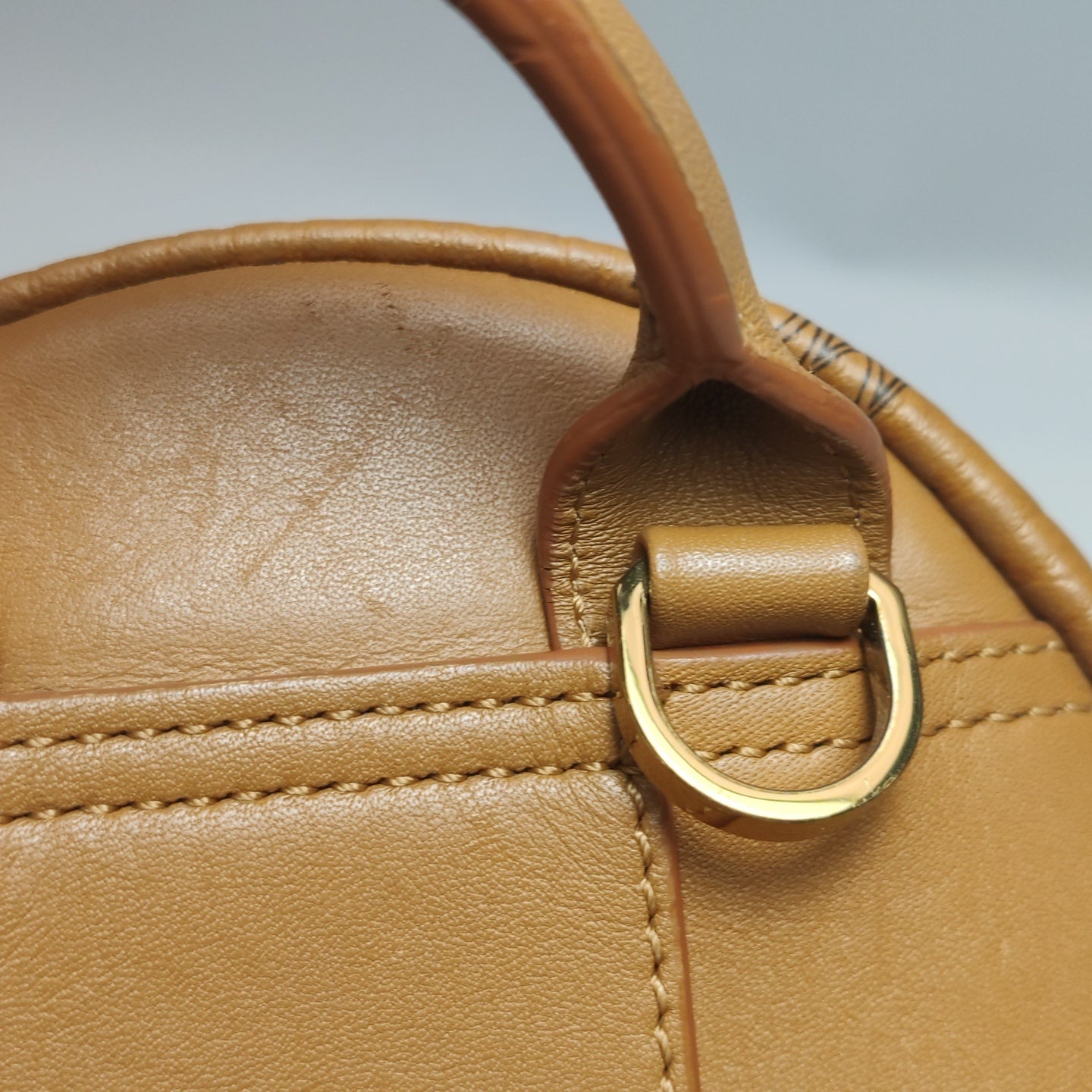 MCM - Stark Visetos Mini Backpack - Visetos coated canvas with leather trim - Cognac - (mini)