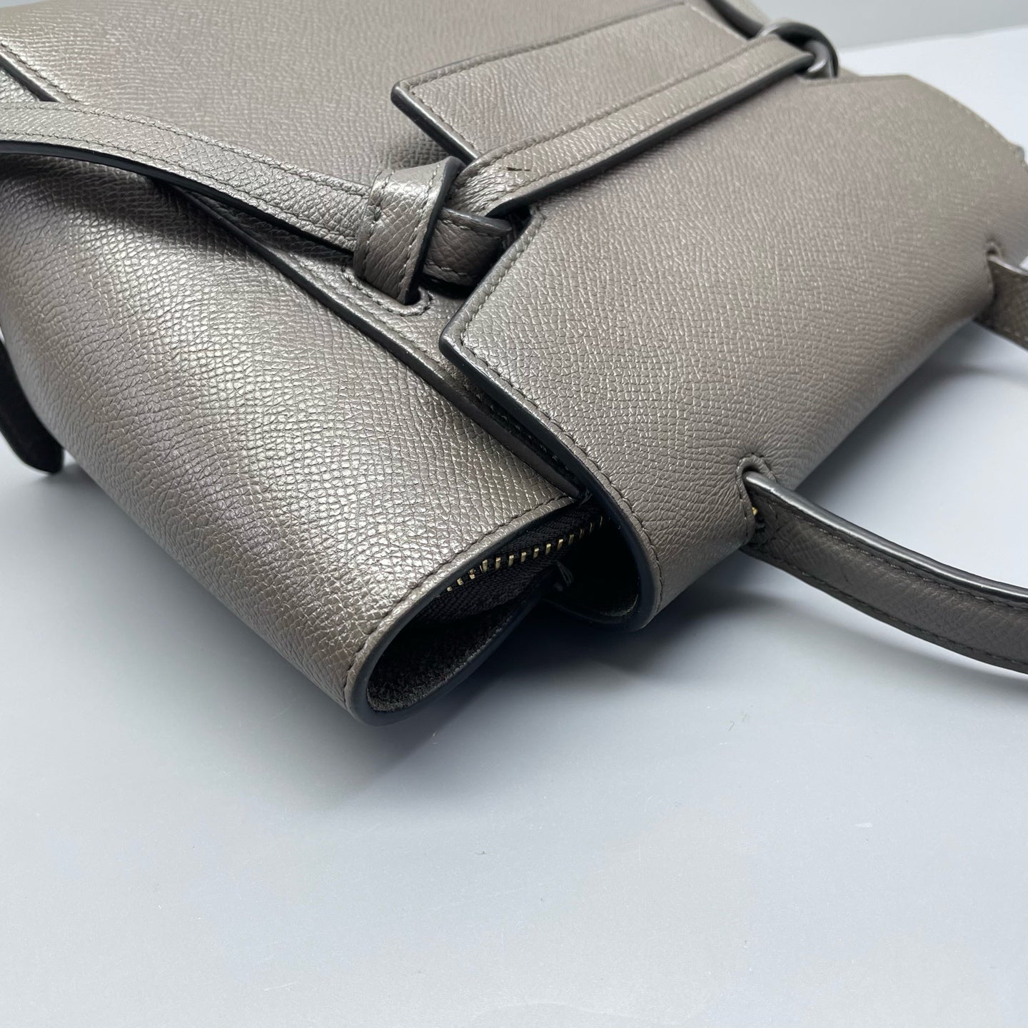 Celine - Belt Bag Nano - Grained leather - Elephant Grey - (mini)