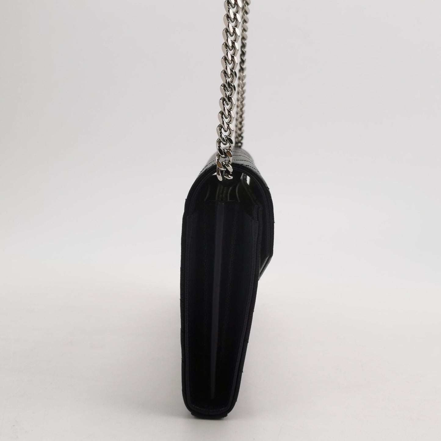 Saint Laurent - Envelope Chain Wallet - Caviar leather - Black - (small)