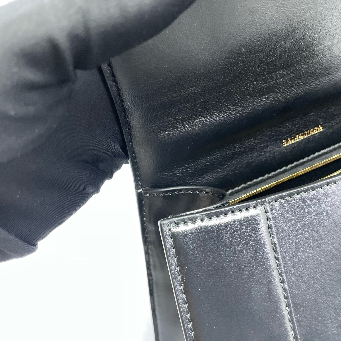 Balenciaga - Hourglass Top Handle Bag - Leather - Black - (Small)