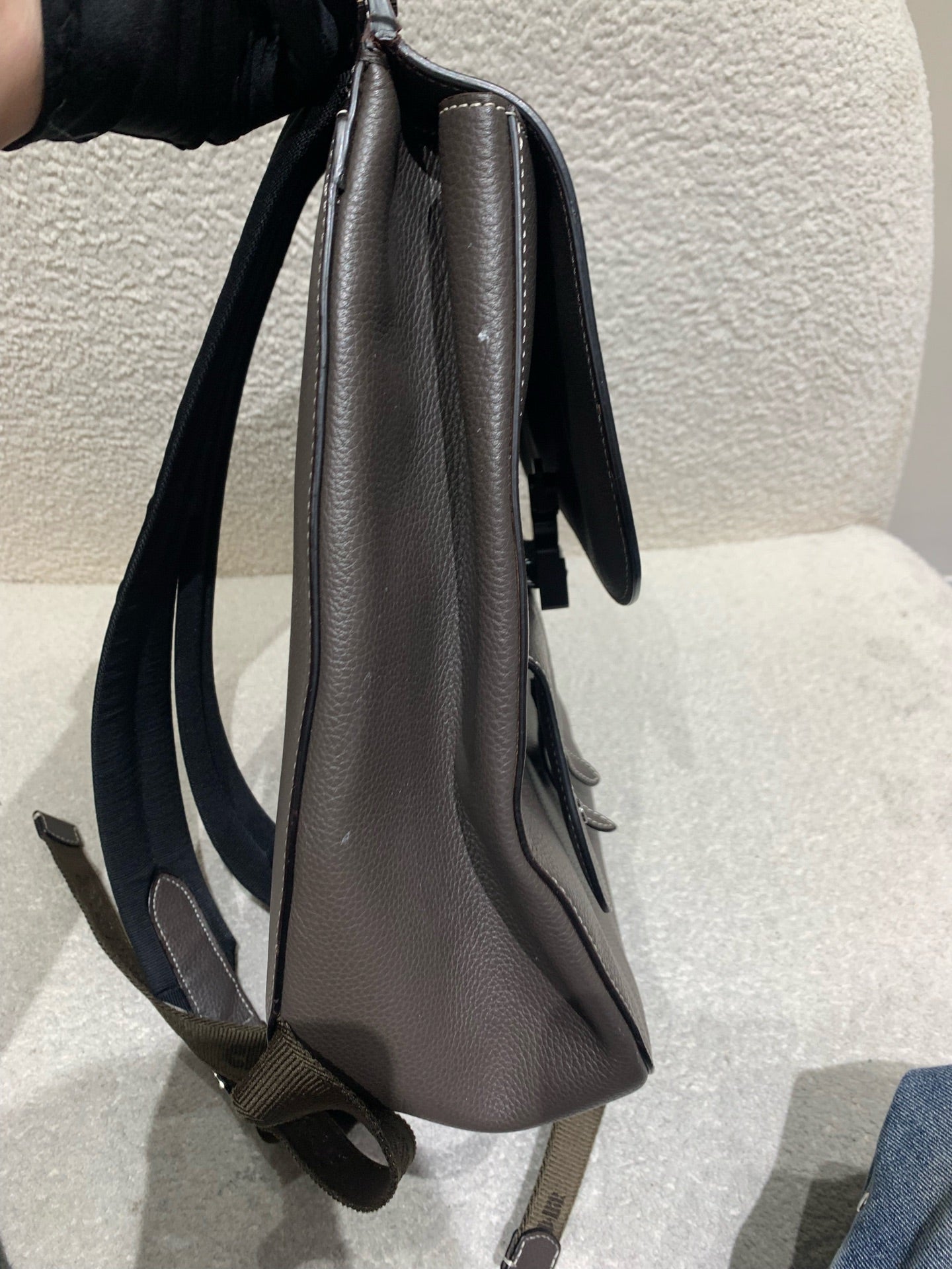 Dior - Gallop Backpack - Grained cowhide leather - Brown - (medium)