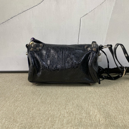 Balenciaga - Le Cagole Cylinder Bag - Cracked calfskin leather - Black - (small)