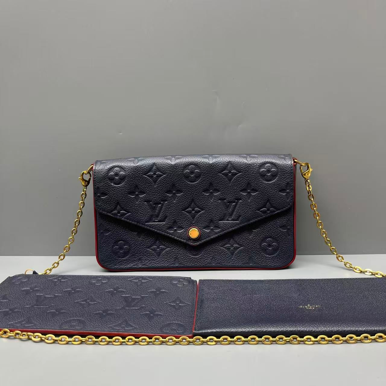 Louis Vuitton - Pochette Félicie - Leather - Navy - (mini)
