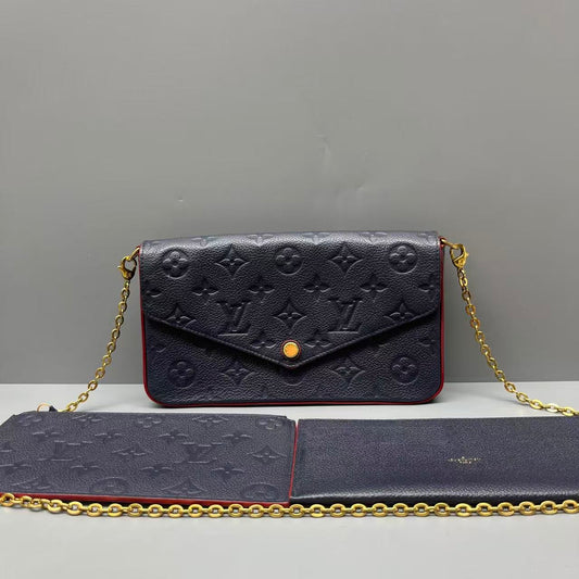 Louis Vuitton - Pochette Félicie - Leather - Navy - (mini)