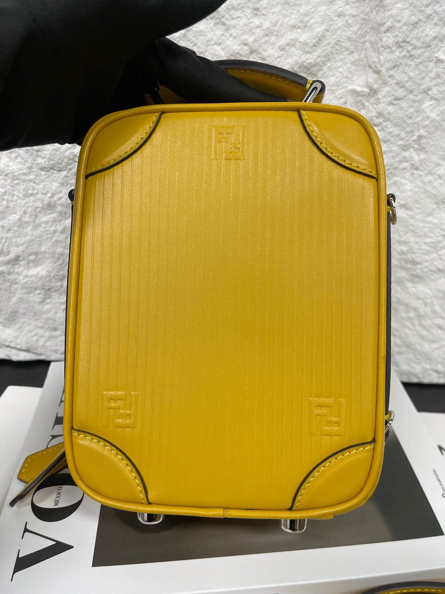 Fendi - Camera Bag Crossbody Bag - Leather - Yellow - (mini)