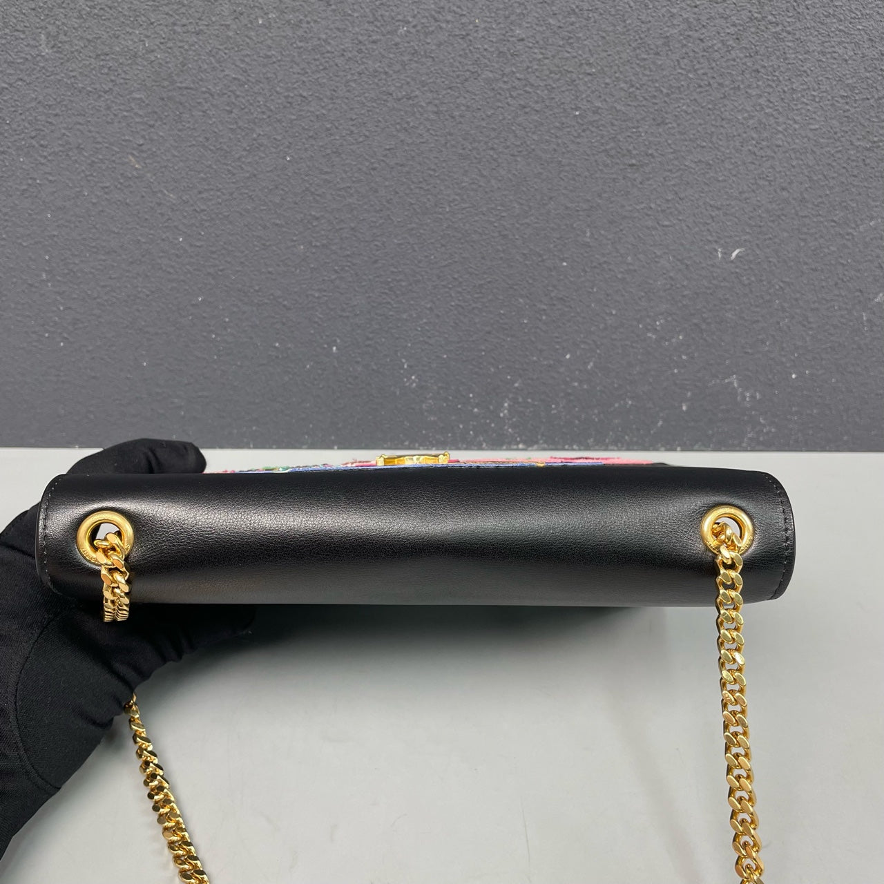 Saint Laurent - Kate Chain Bag with Star & Cloud Appliques - Leather - Black - (medium)