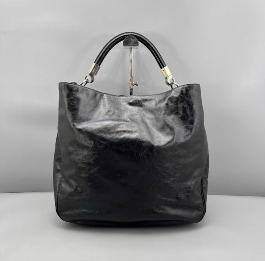 Saint Laurent - Patent Leather Shopper Bag - Patent leather - Black - (large)