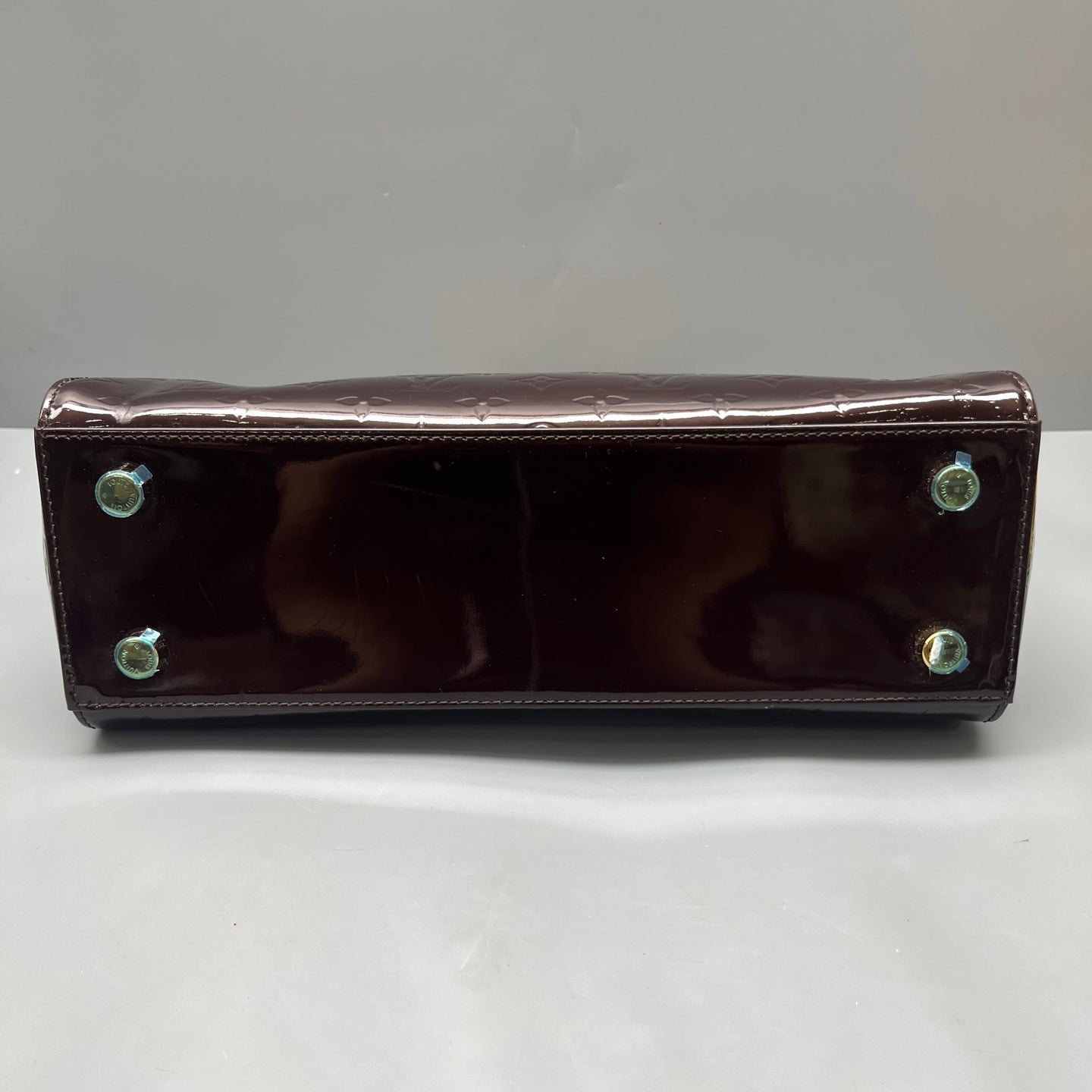 Louis Vuitton - Brea MM - Monogram Vernis patent leather with Vachetta leather trim - Burgundy - (Medium)