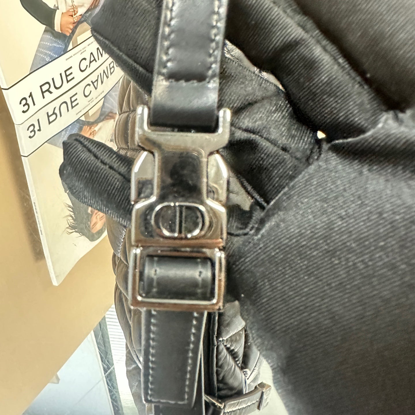 Dior - Travel Nomad Small Lunchbox Bag - Lambskin leather - Black - (mini)