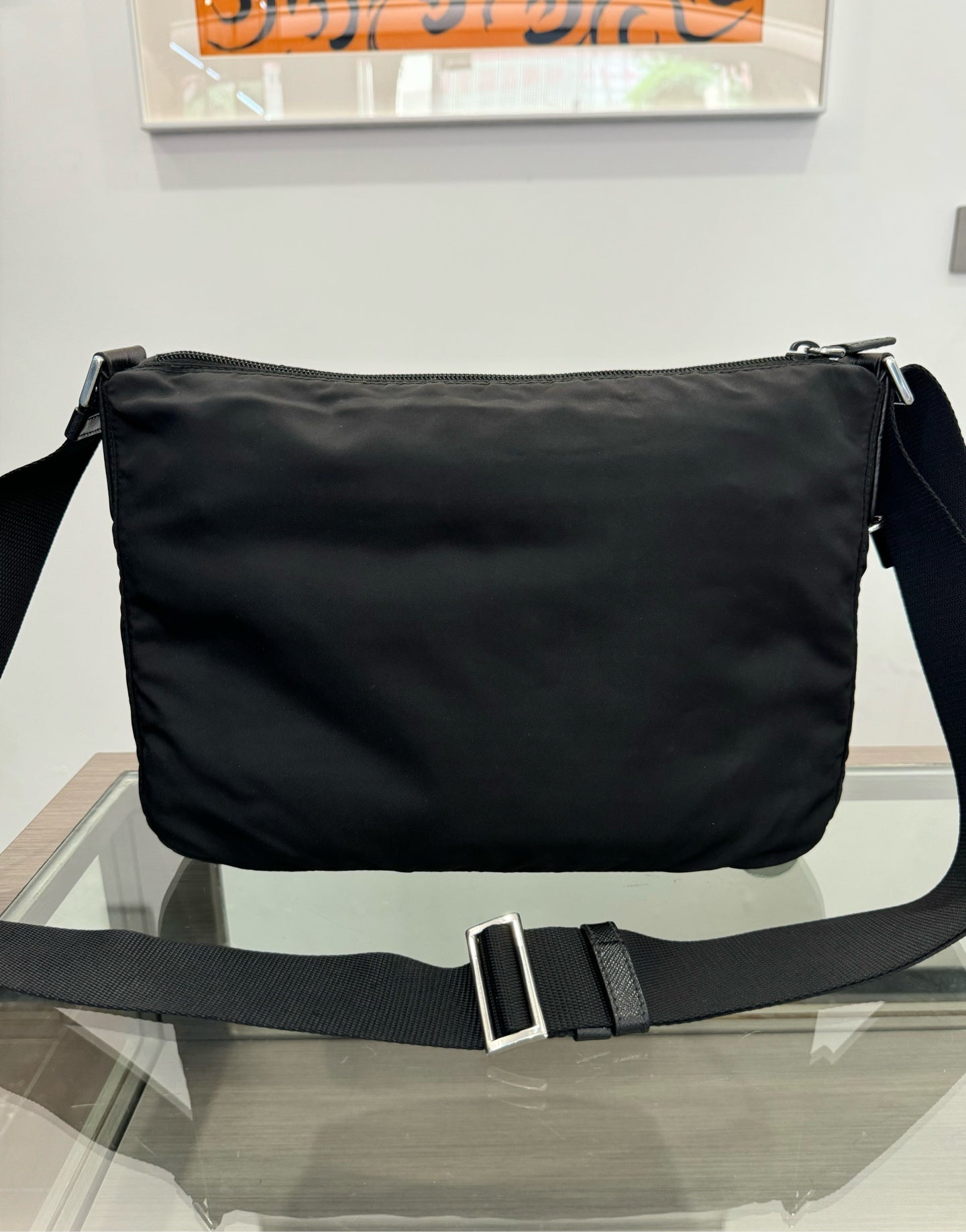 Prada - Nylon Crossbody Shoulder Bag - Polyamide - Black - (medium)
