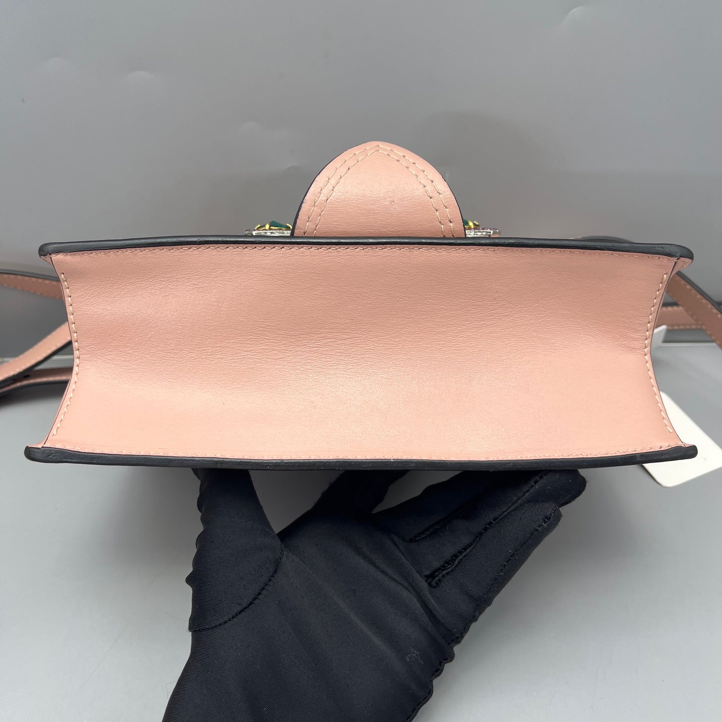 Miu Miu - Jeweled Flap Shoulder Bag - Leather - Pink - (small)