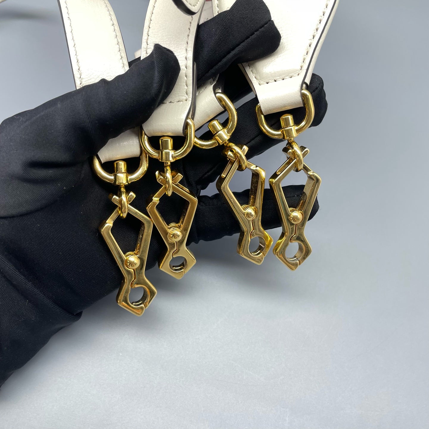 Gucci - Horsebit 1955 Mini - Coated canvas with leather trim - White - (mini)